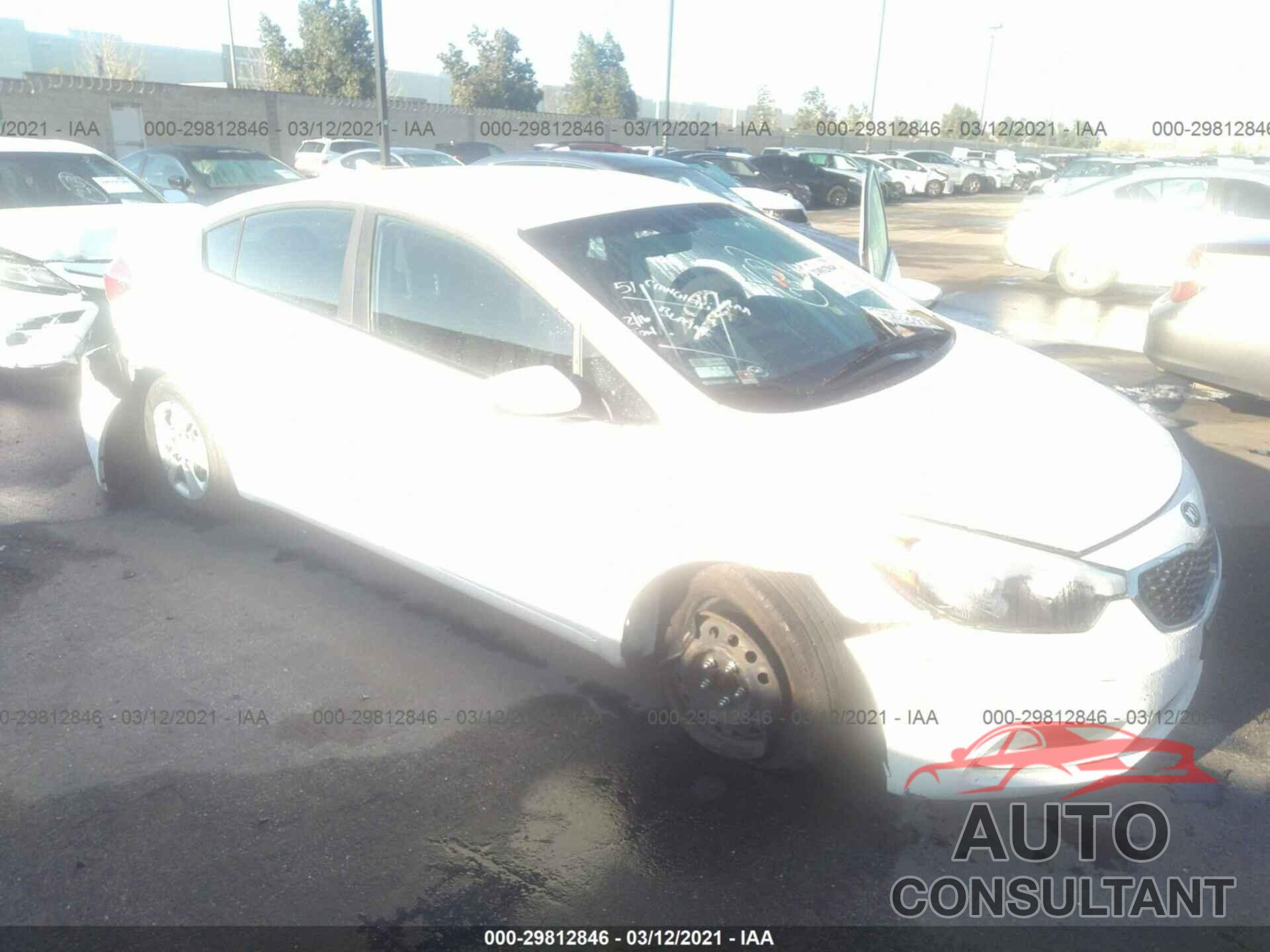 KIA FORTE 2016 - KNAFK4A64G5617345