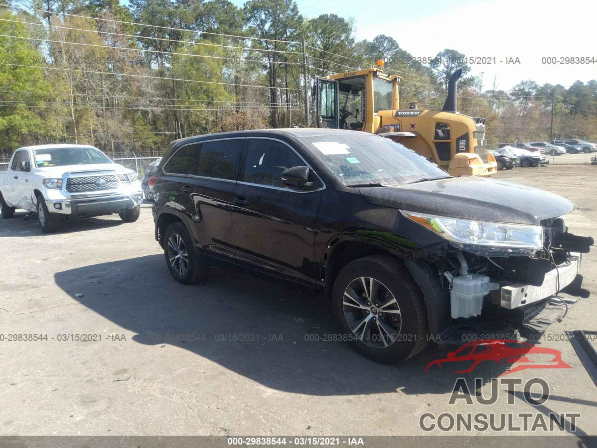 TOYOTA HIGHLANDER 2017 - 5TDZARFH9HS026479