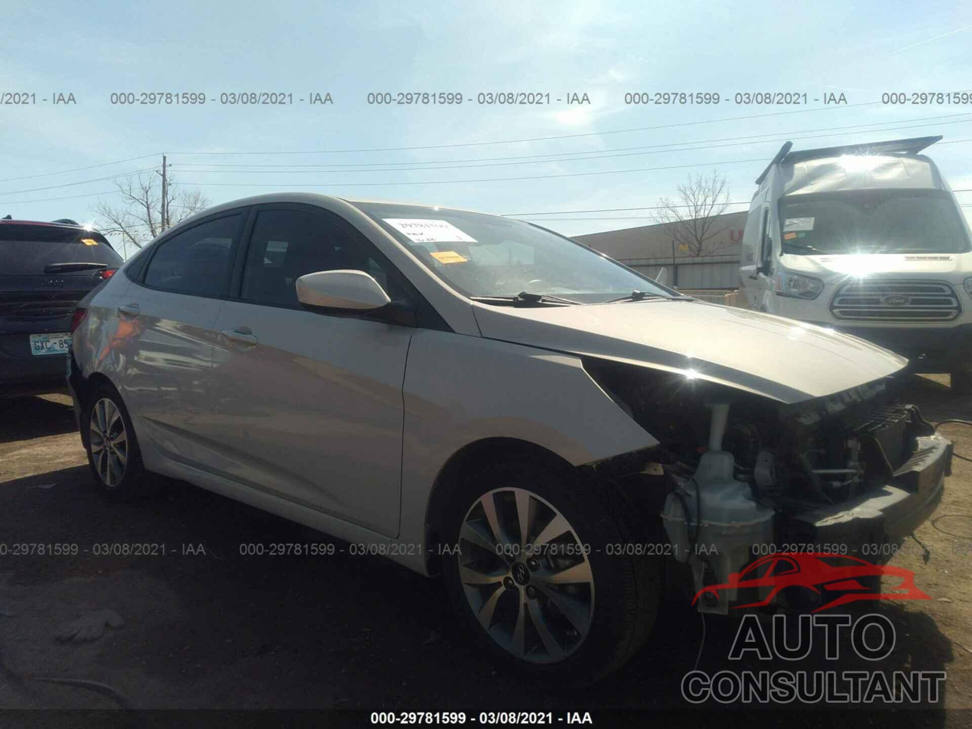 HYUNDAI ACCENT 2016 - KMHCU4AE9GU141103