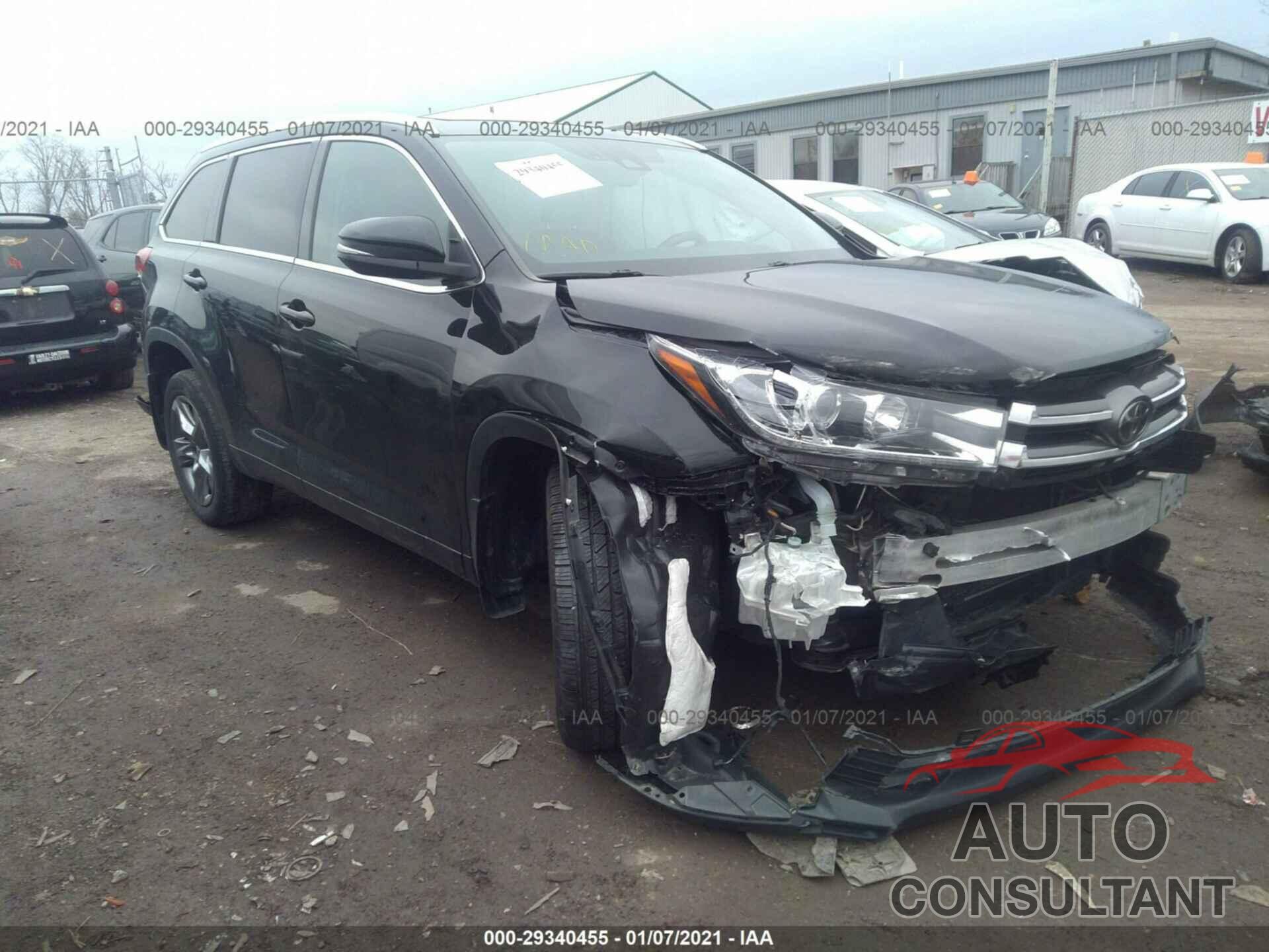 TOYOTA HIGHLANDER 2017 - 5TDDZRFH5HS421424