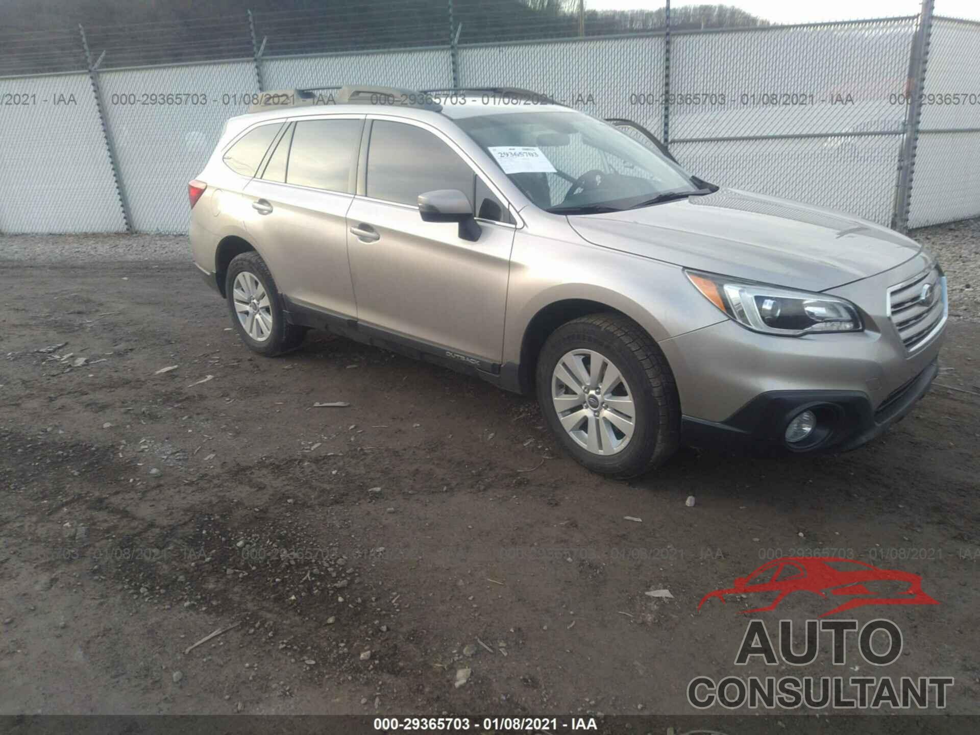 SUBARU OUTBACK 2016 - 4S4BSAFC8G3289823