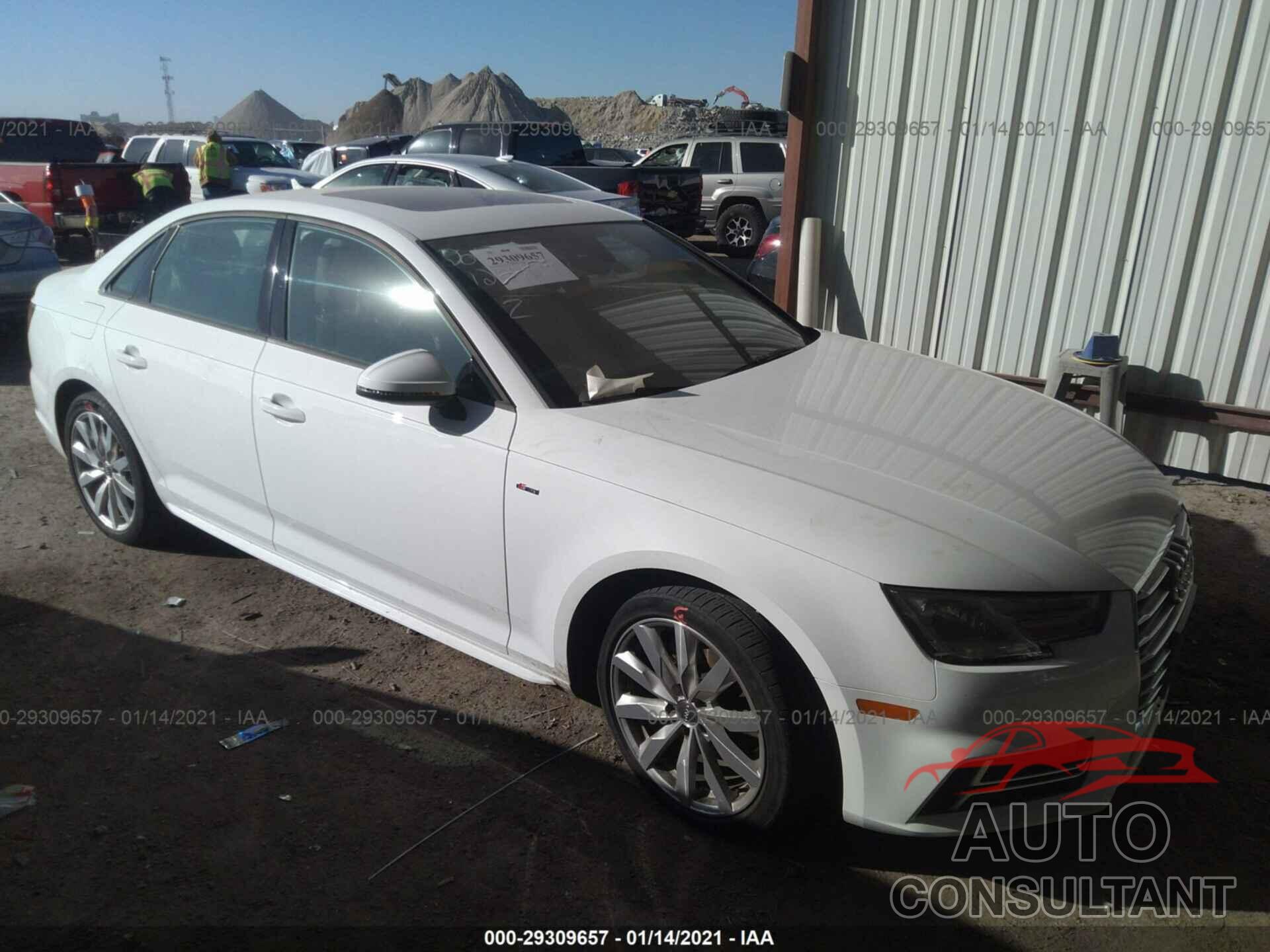 AUDI A4 2018 - WAUKMAF42JA083100