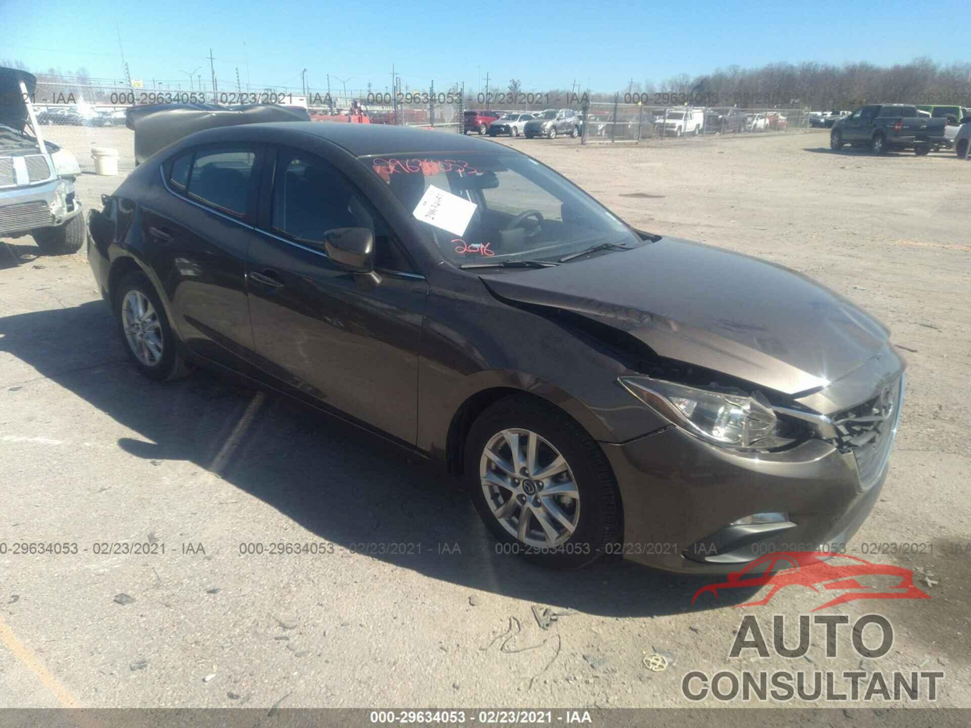 MAZDA MAZDA3 2016 - JM1BM1U72G1325585