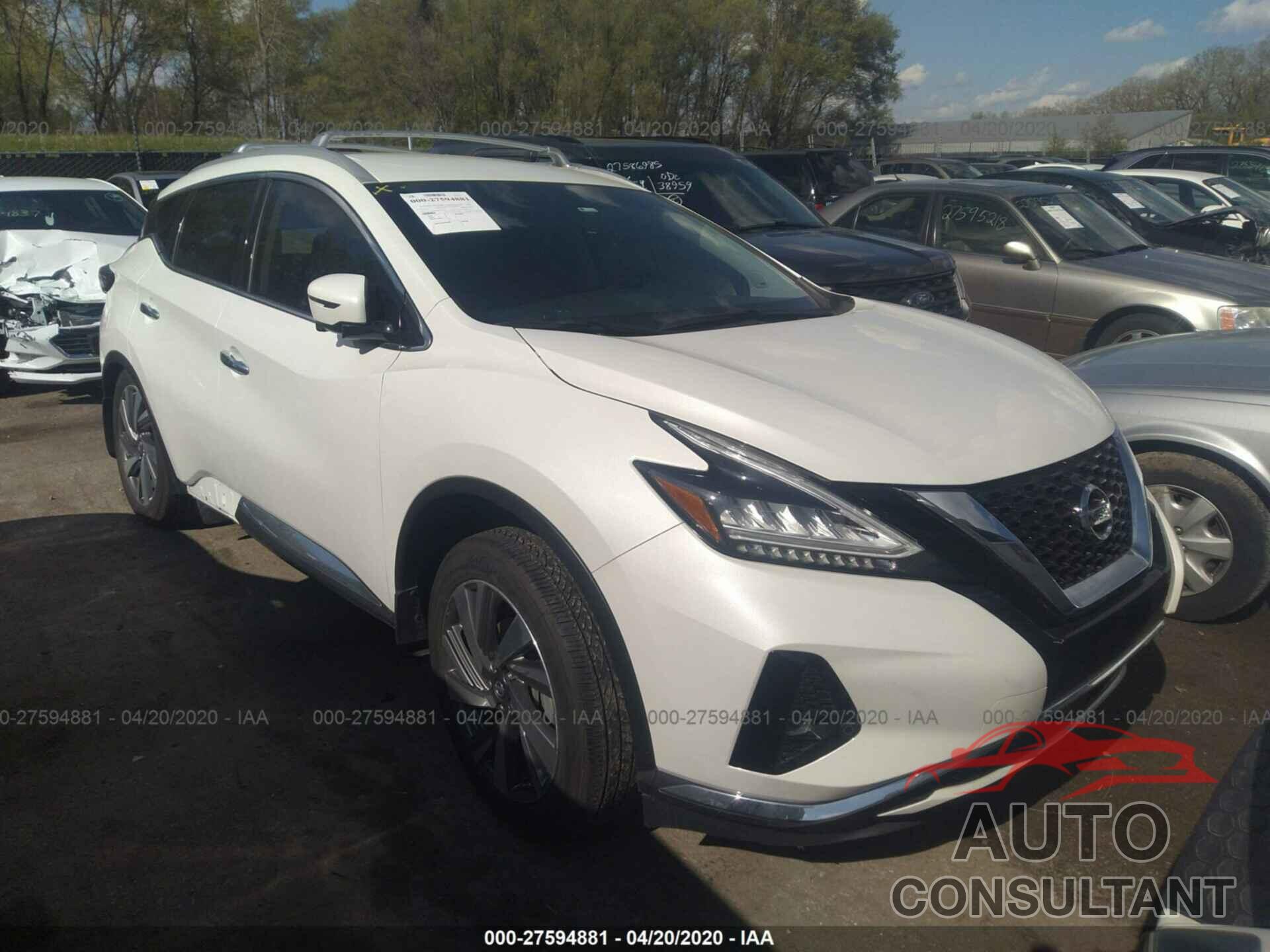 NISSAN MURANO 2019 - 5N1AZ2MS2KN135466