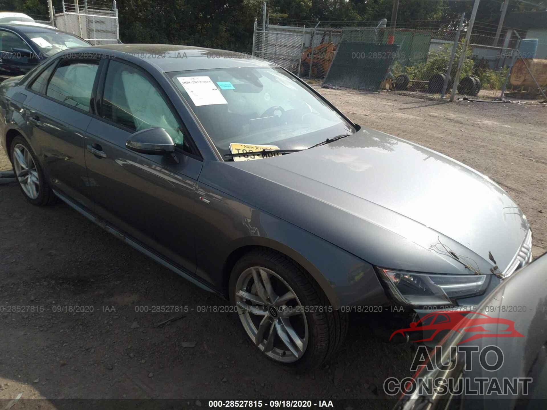 AUDI A4 2017 - WAUDNAF45HN048740