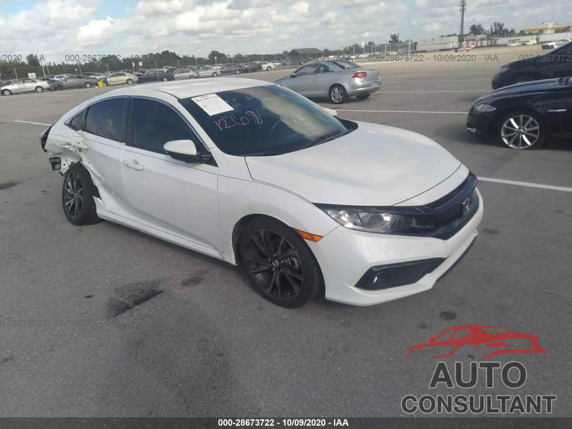 HONDA CIVIC SEDAN 2019 - 2HGFC2F81KH586444