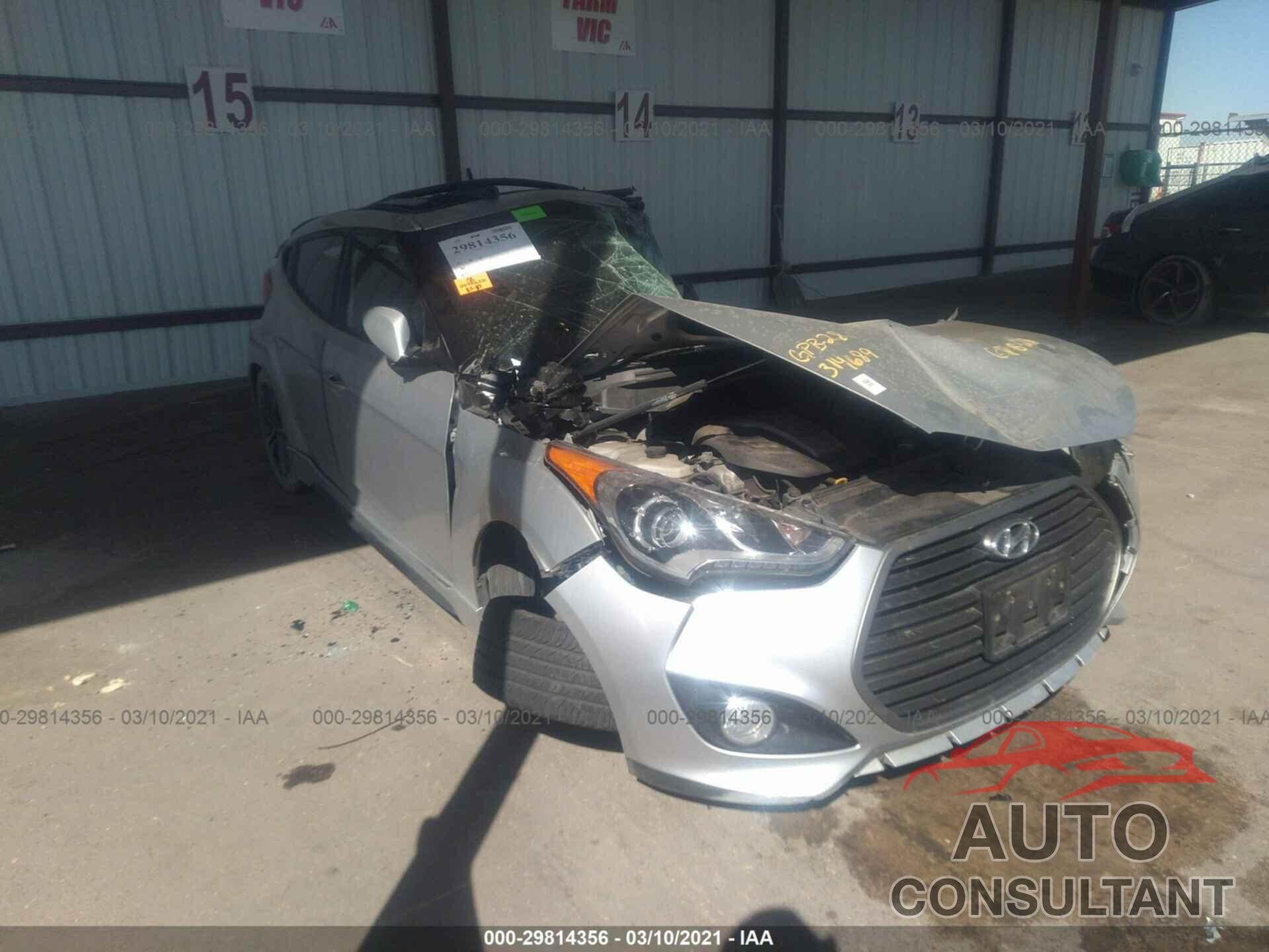 HYUNDAI VELOSTER 2016 - KMHTC6AE6GU261455