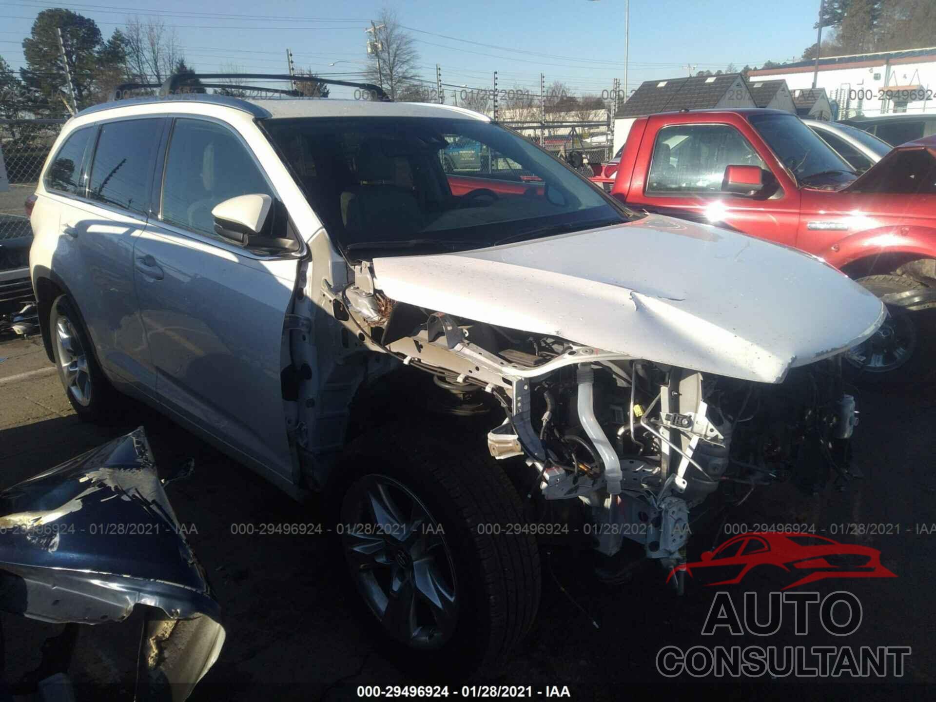 TOYOTA HIGHLANDER 2017 - 5TDDZRFH4HS447402