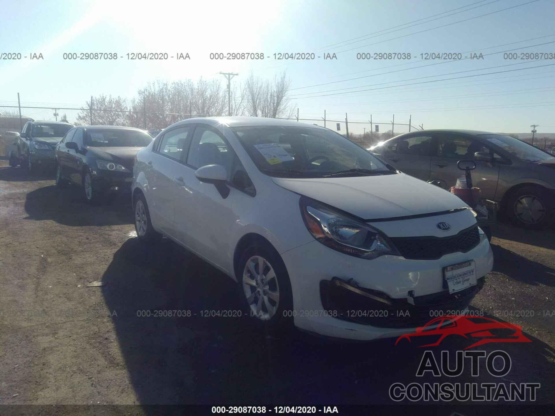 KIA RIO 2016 - KNADM4A31G6639398