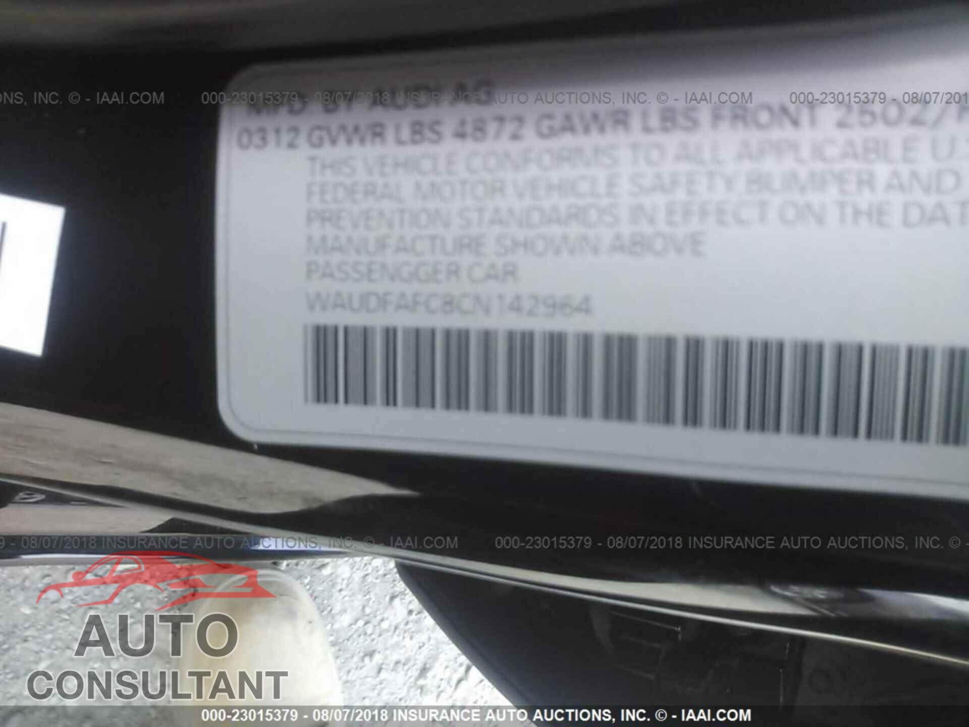 Audi A6 2012 - WAUDFAFC8CN142964