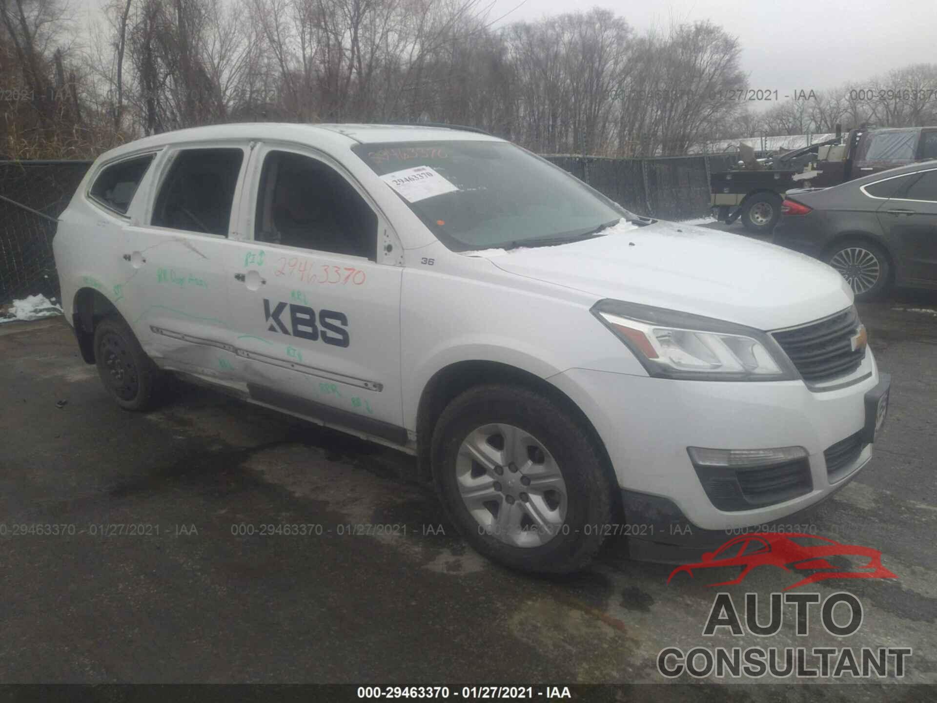 CHEVROLET TRAVERSE 2016 - 1GNKRFEDXGJ299621
