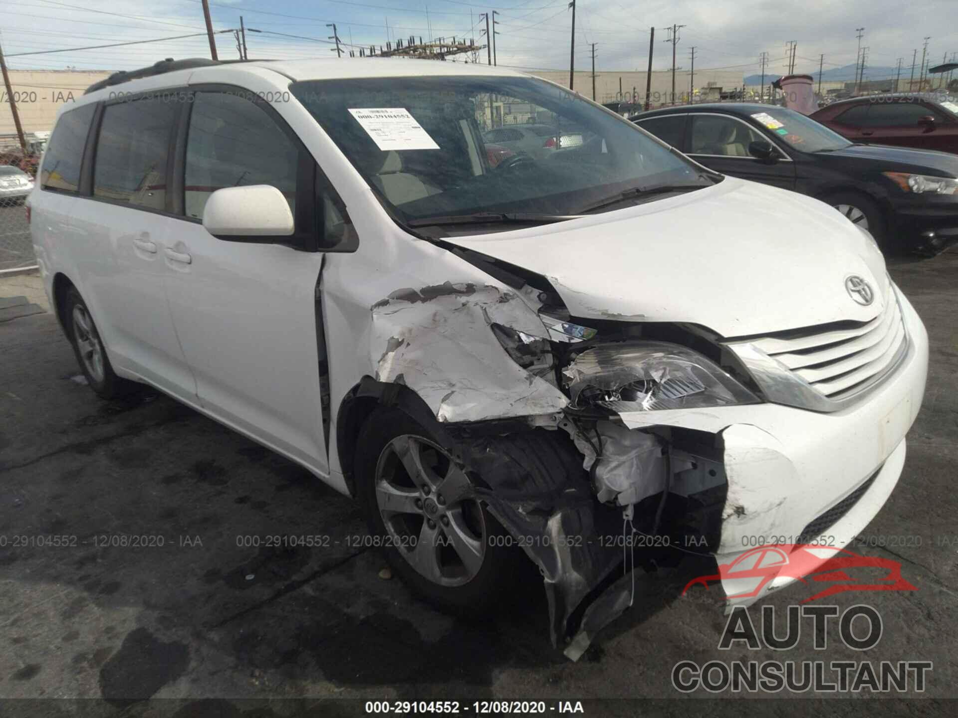 TOYOTA SIENNA 2017 - 5TDKZ3DC9HS851209