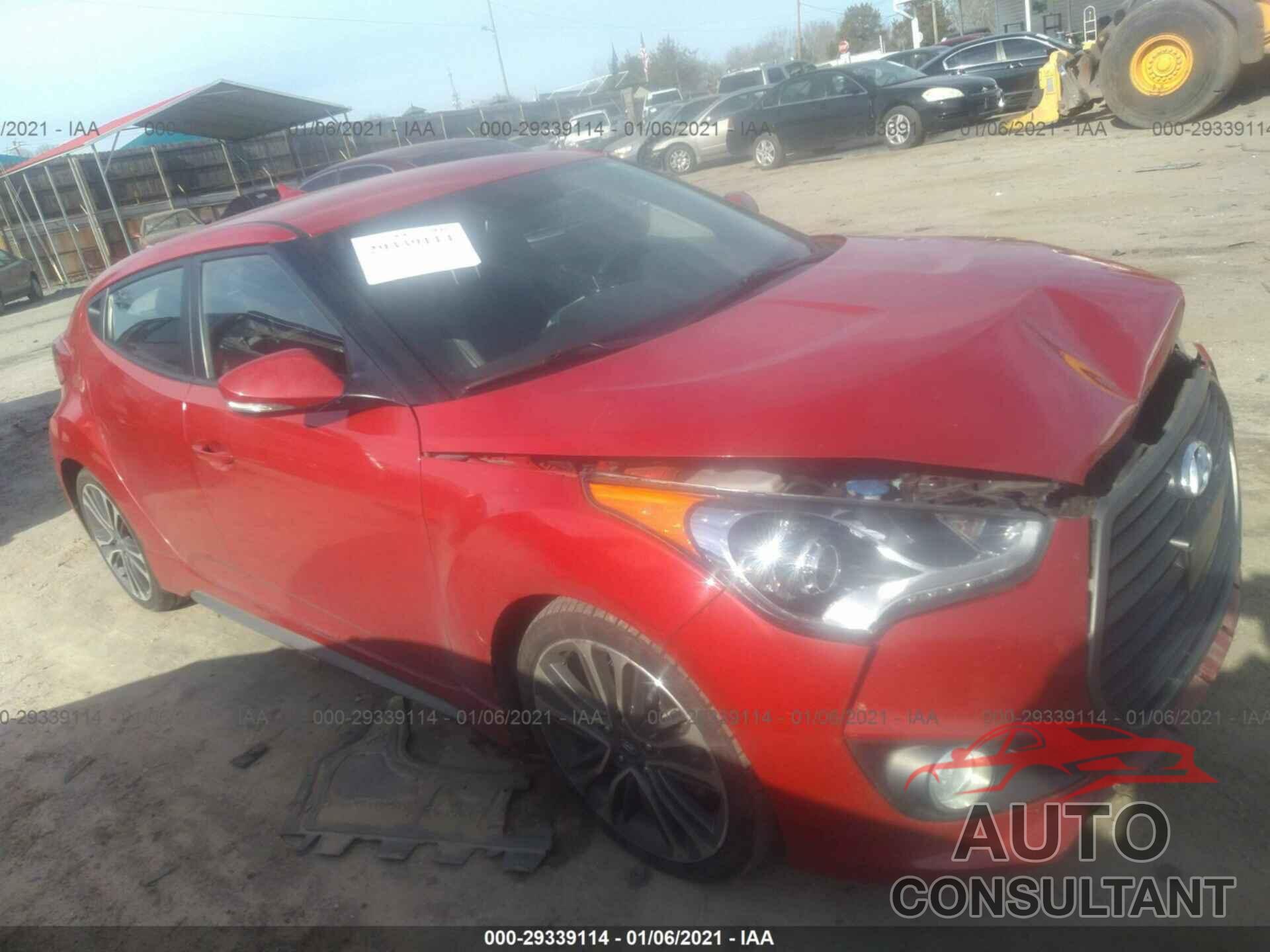 HYUNDAI VELOSTER 2016 - KMHTC6AE9GU294269