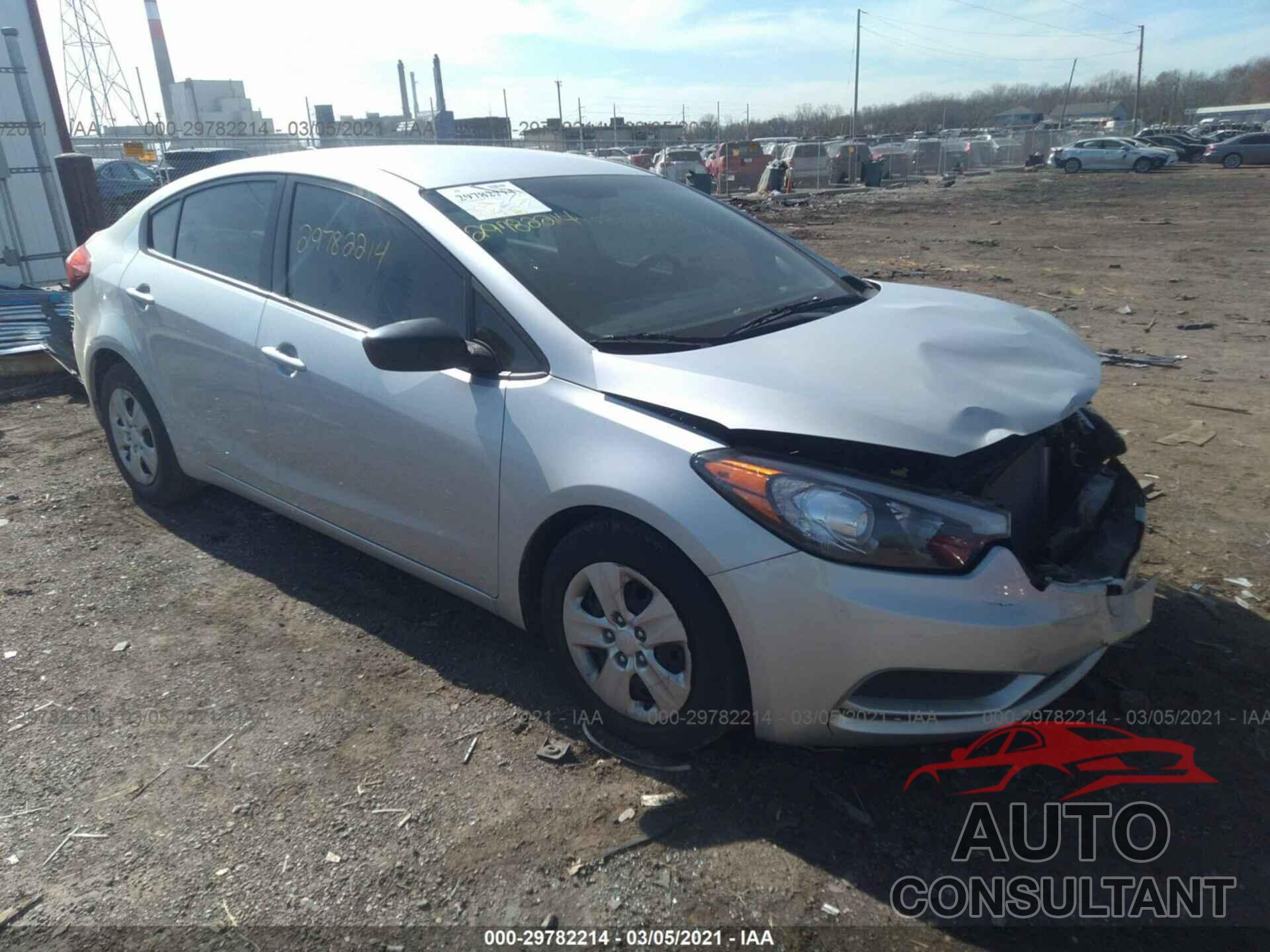 KIA FORTE 2016 - KNAFK4A64G5617393