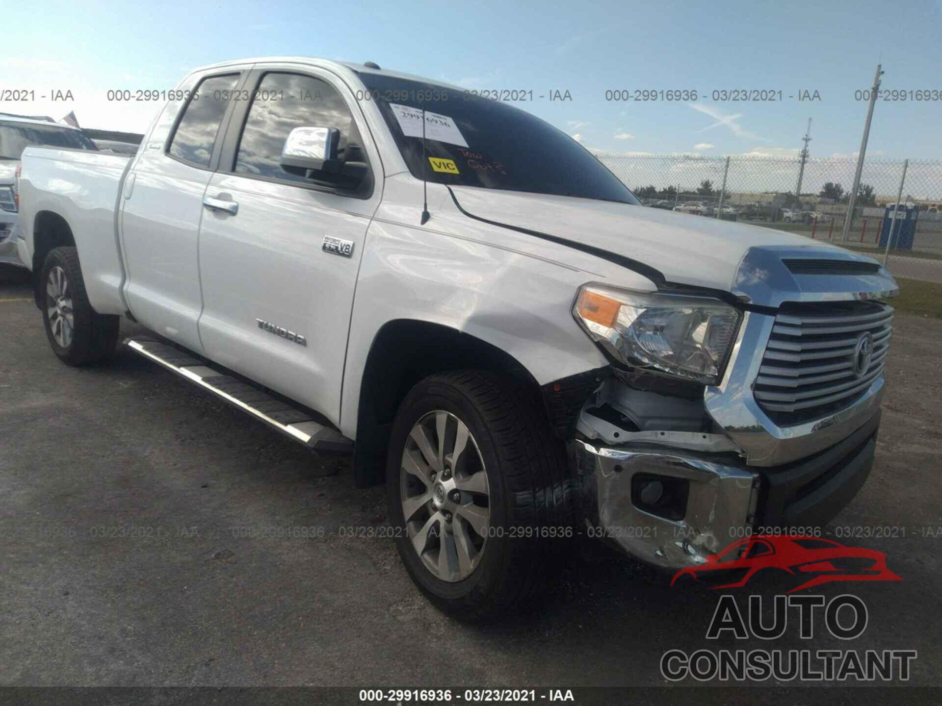 TOYOTA TUNDRA 4WD 2017 - 5TFBW5F14HX667659