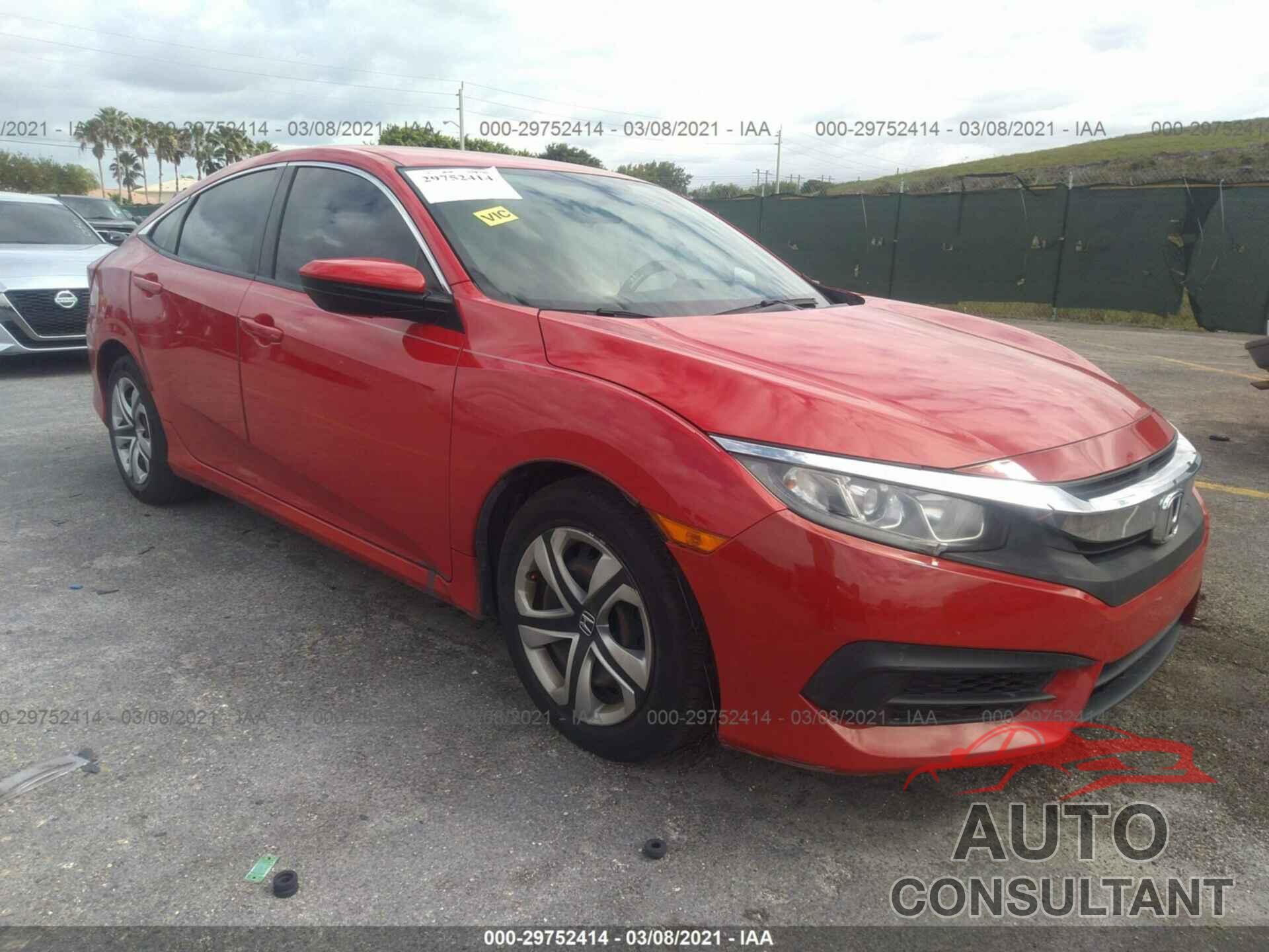 HONDA CIVIC SEDAN 2016 - 2HGFC2F50GH562486