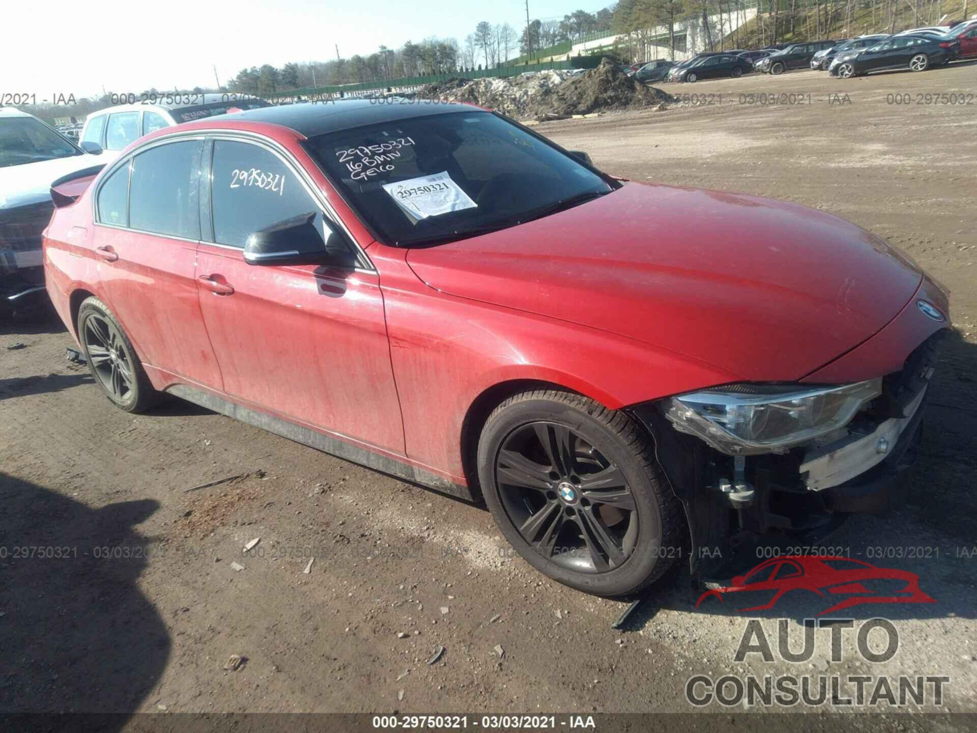 BMW 3 SERIES 2016 - WBA8E3C52GK501514