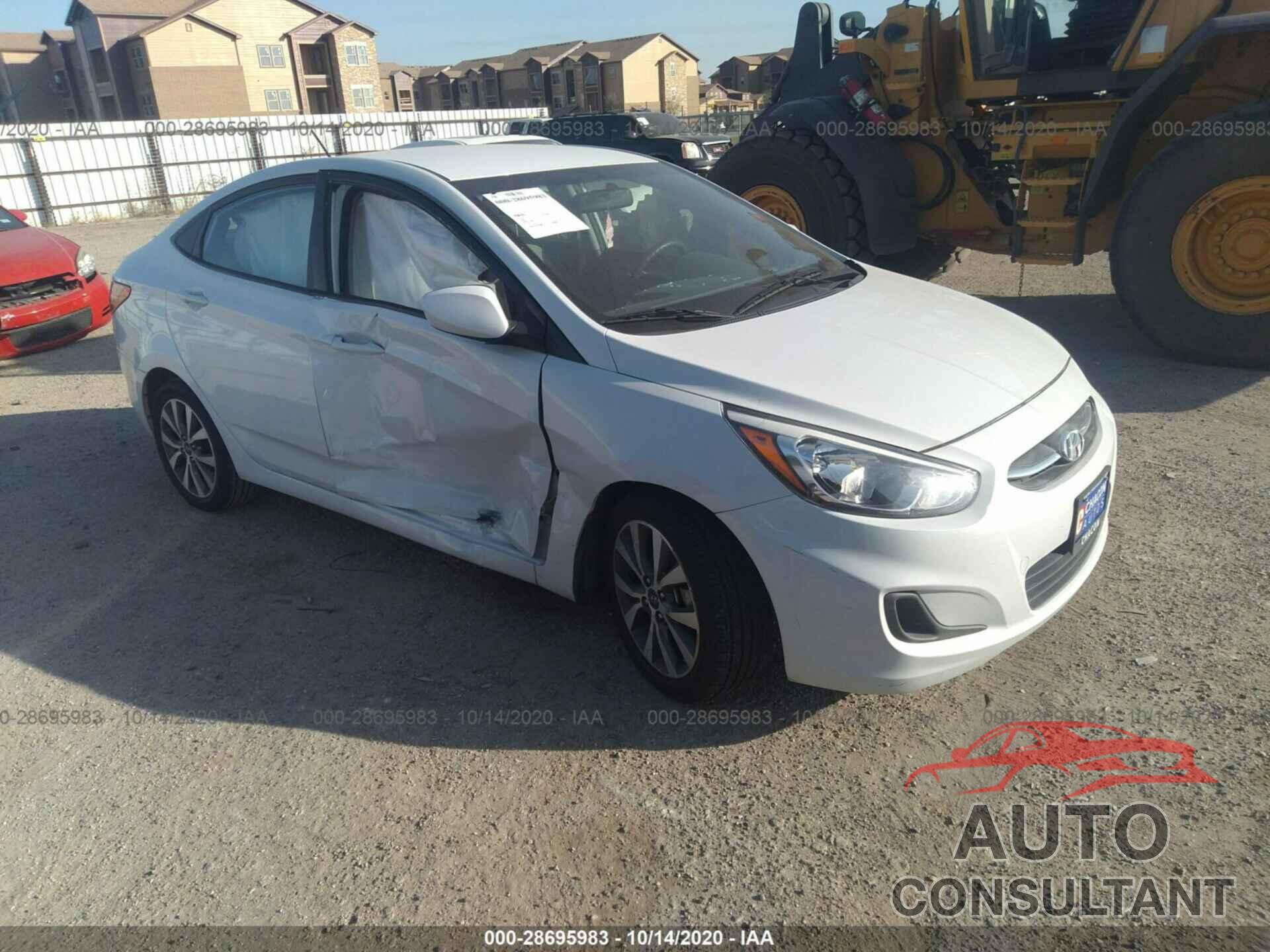 HYUNDAI ACCENT 2017 - KMHCT4AEXHU363539