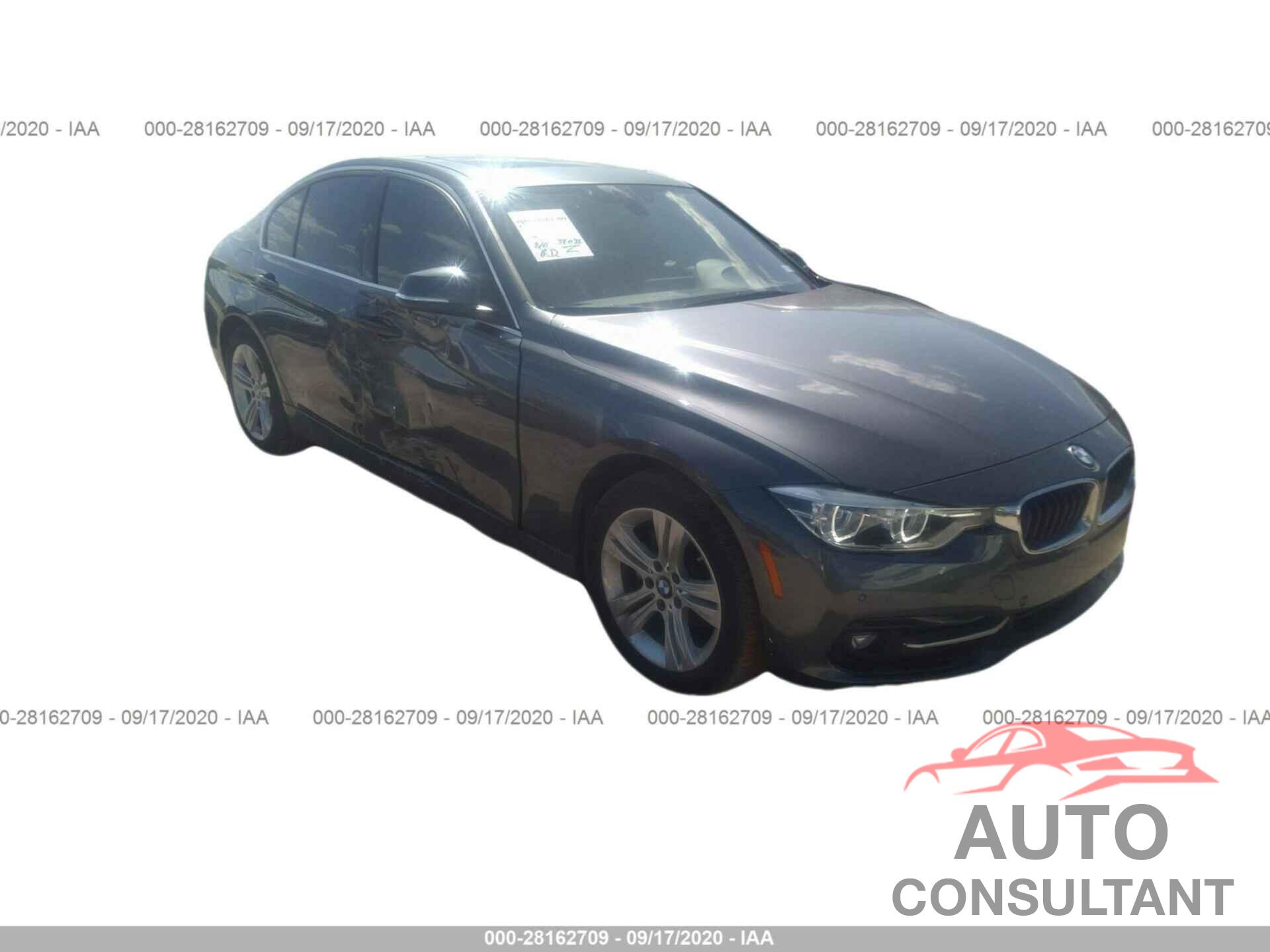 BMW 3 SERIES 2017 - WBA8B9G30HNU53225