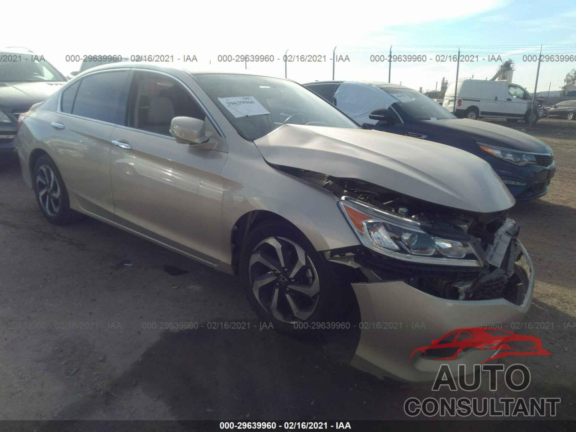 HONDA ACCORD SEDAN 2017 - 1HGCR3F86HA034937