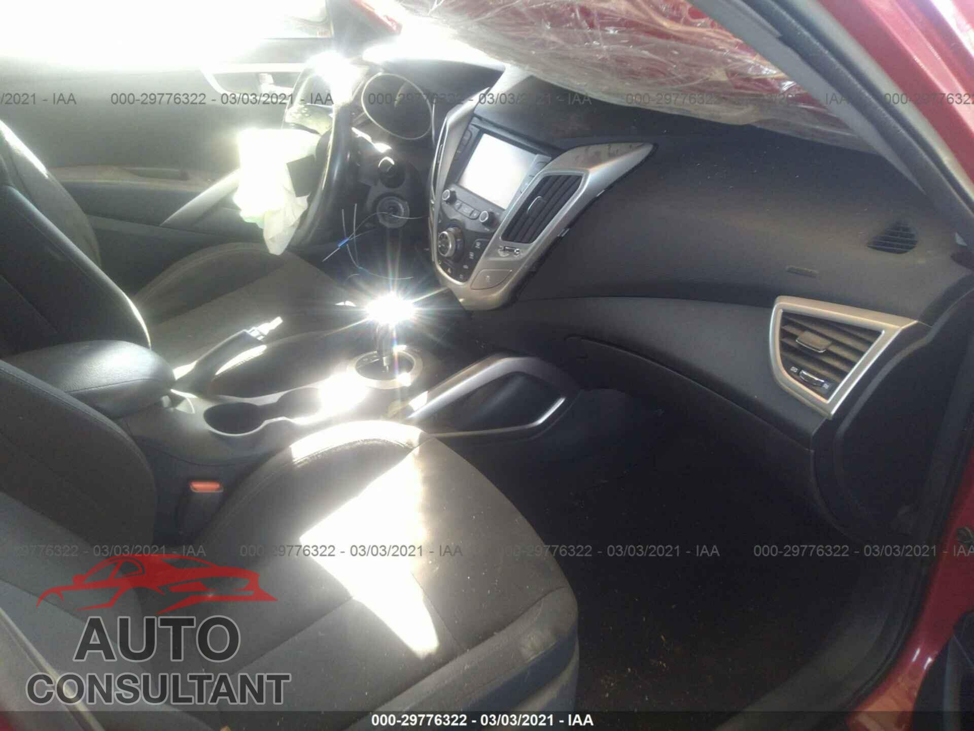 HYUNDAI VELOSTER 2017 - KMHTC6AD1HU305046