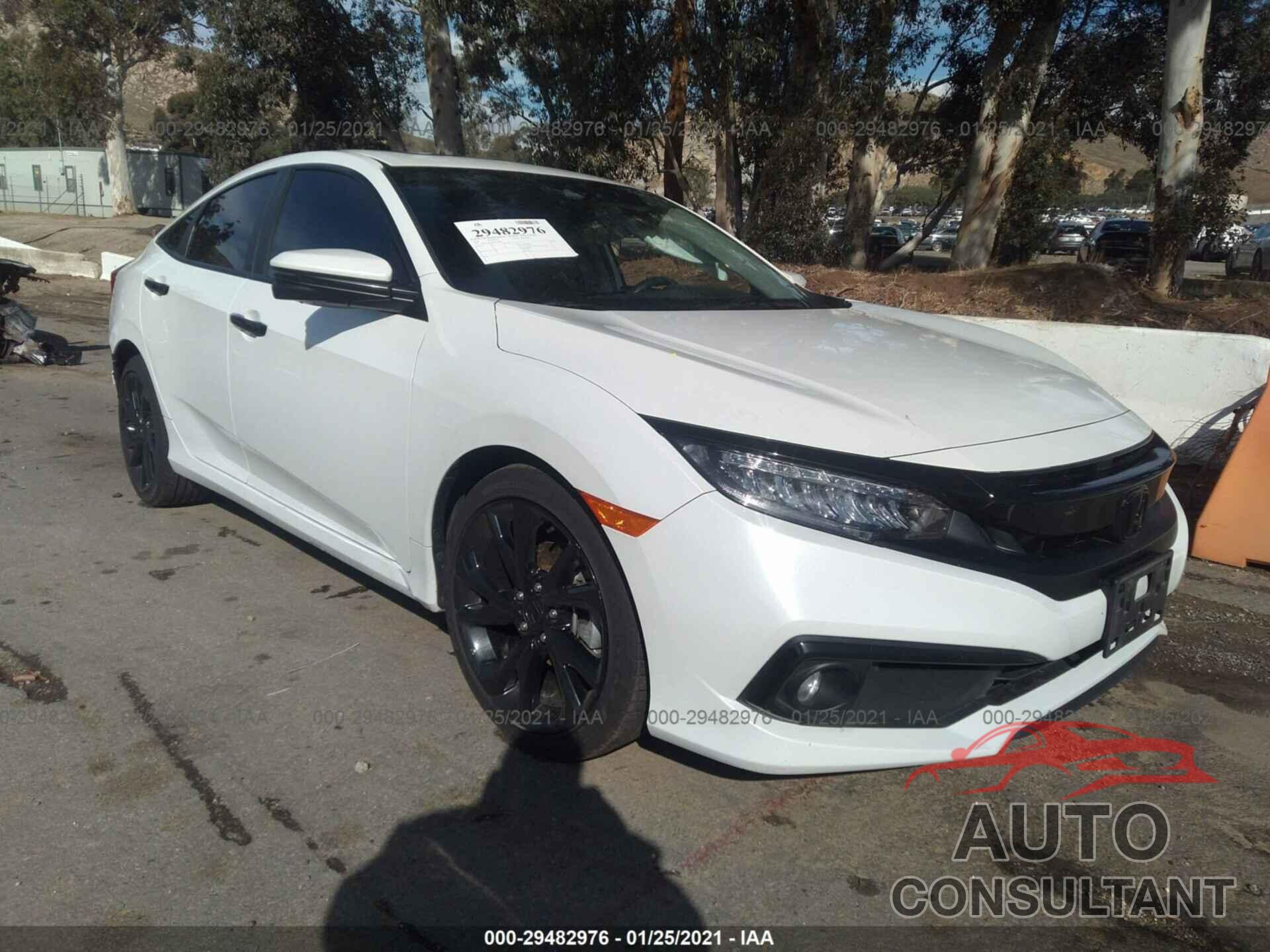 HONDA CIVIC SEDAN 2019 - JHMFC1F92KX013869