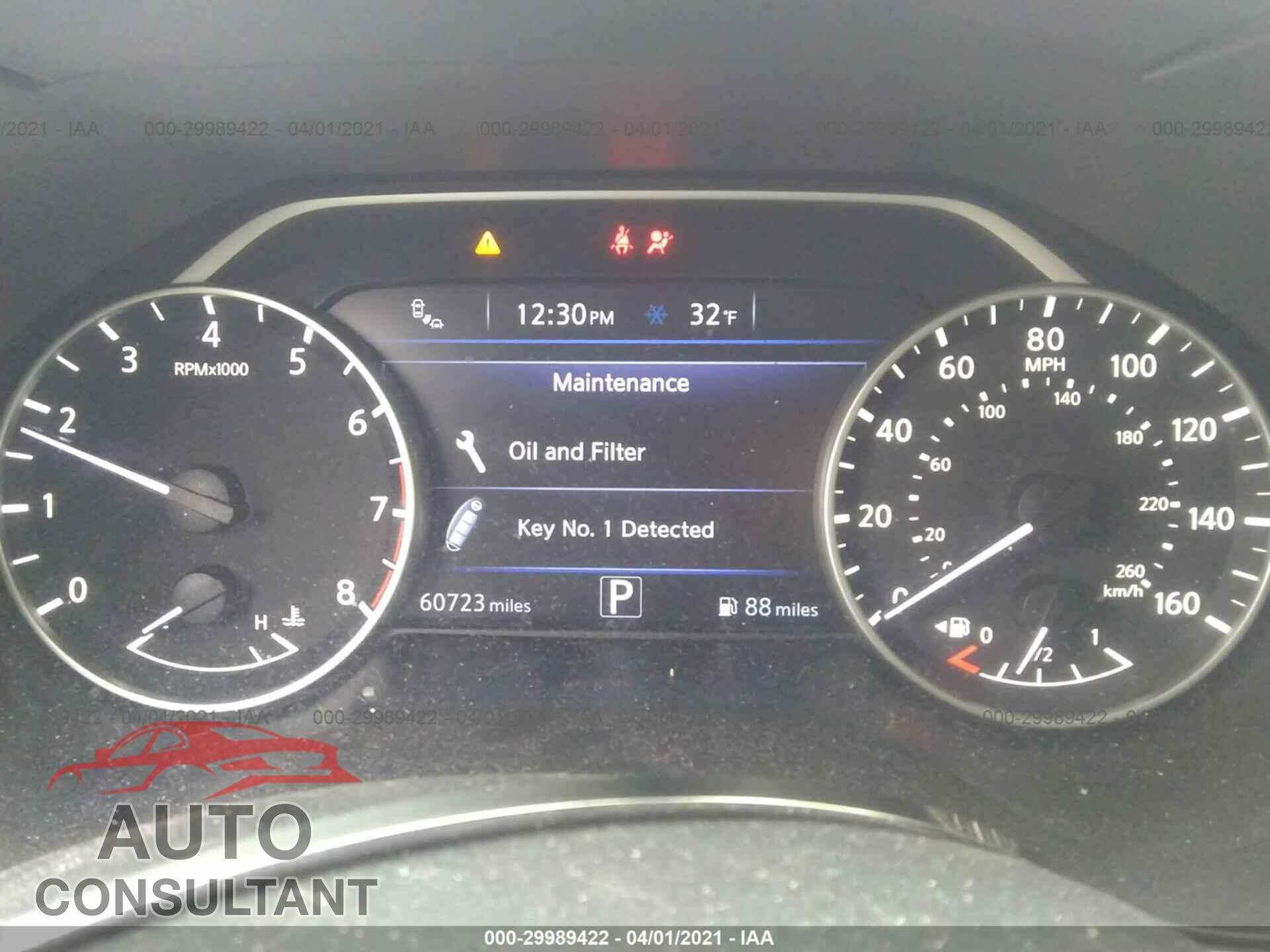 NISSAN MAXIMA 2016 - 1N4AA6AP0GC387535