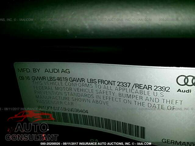 Audi A4 2017 - WAUGMAF46HN036404