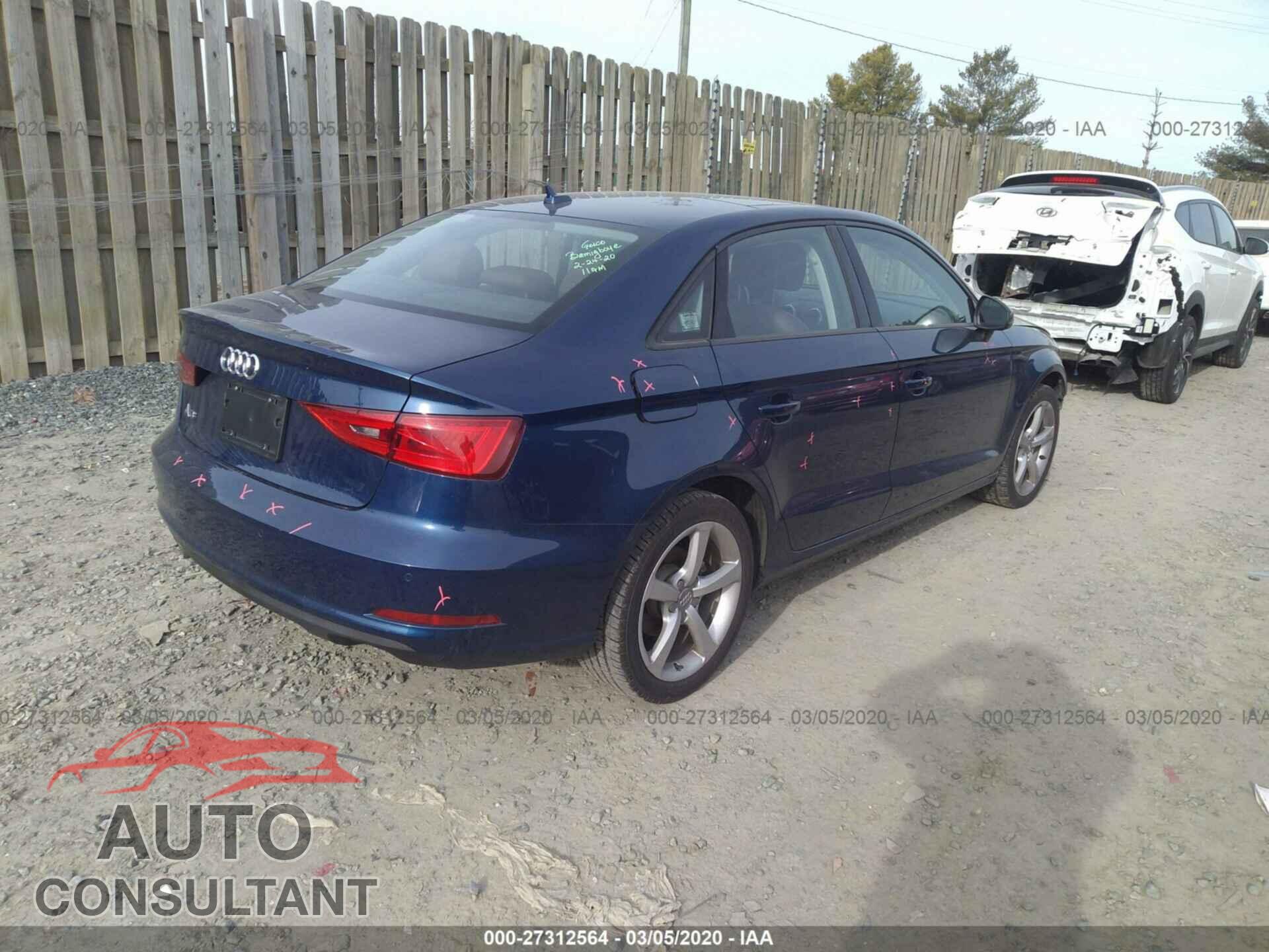 AUDI A3 2016 - WAUA7GFF5G1068025