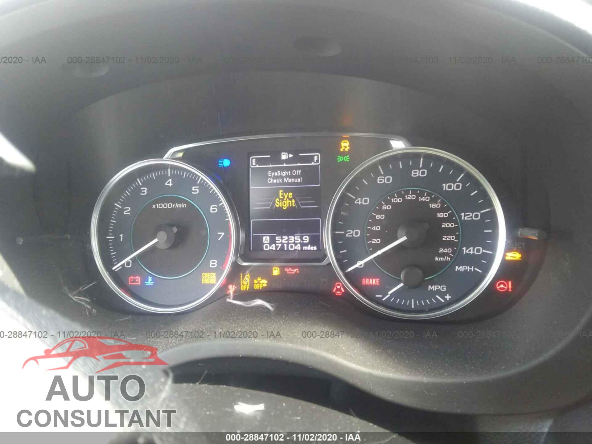 SUBARU CROSSTREK 2017 - JF2GPANCXH8217086