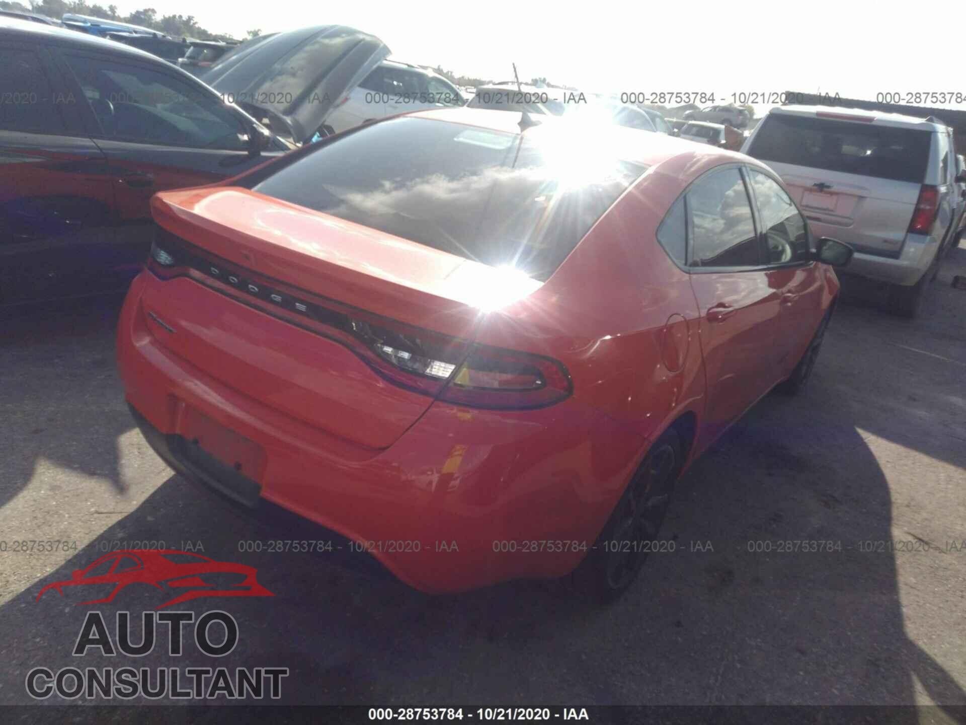 DODGE DART 2016 - 1C3CDFFA7GD819728