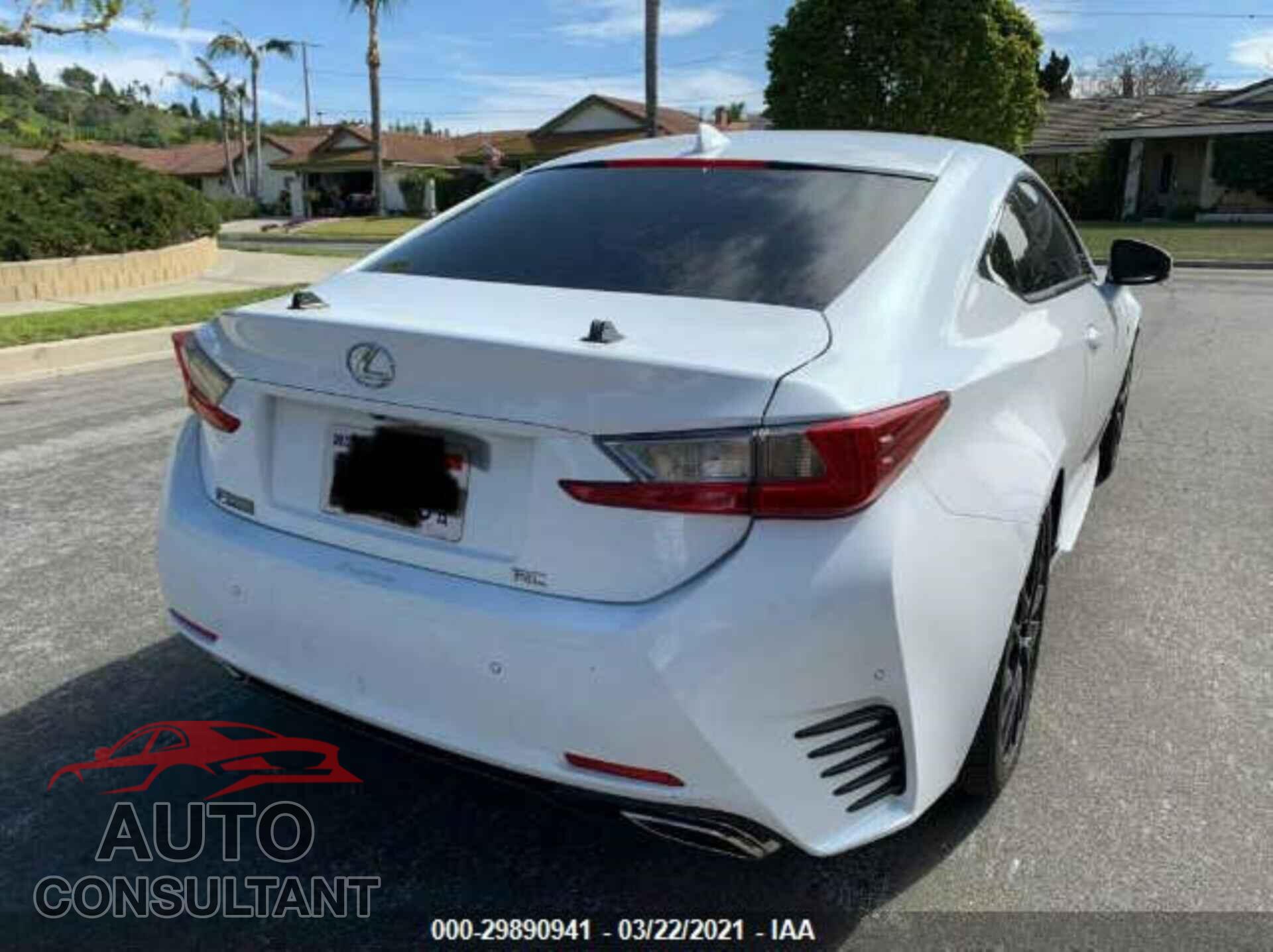 LEXUS RC 2017 - JTHHA5BC8H5006713