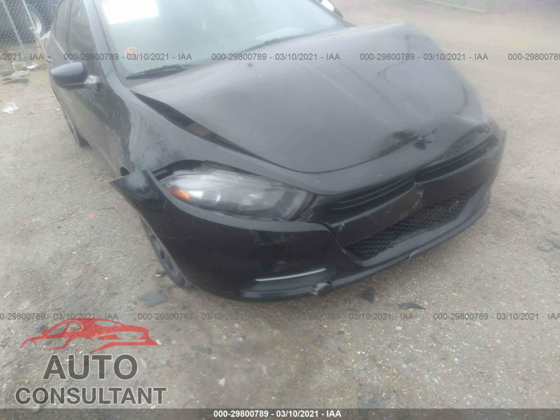 DODGE DART 2016 - 1C3CDFAA2GD728650