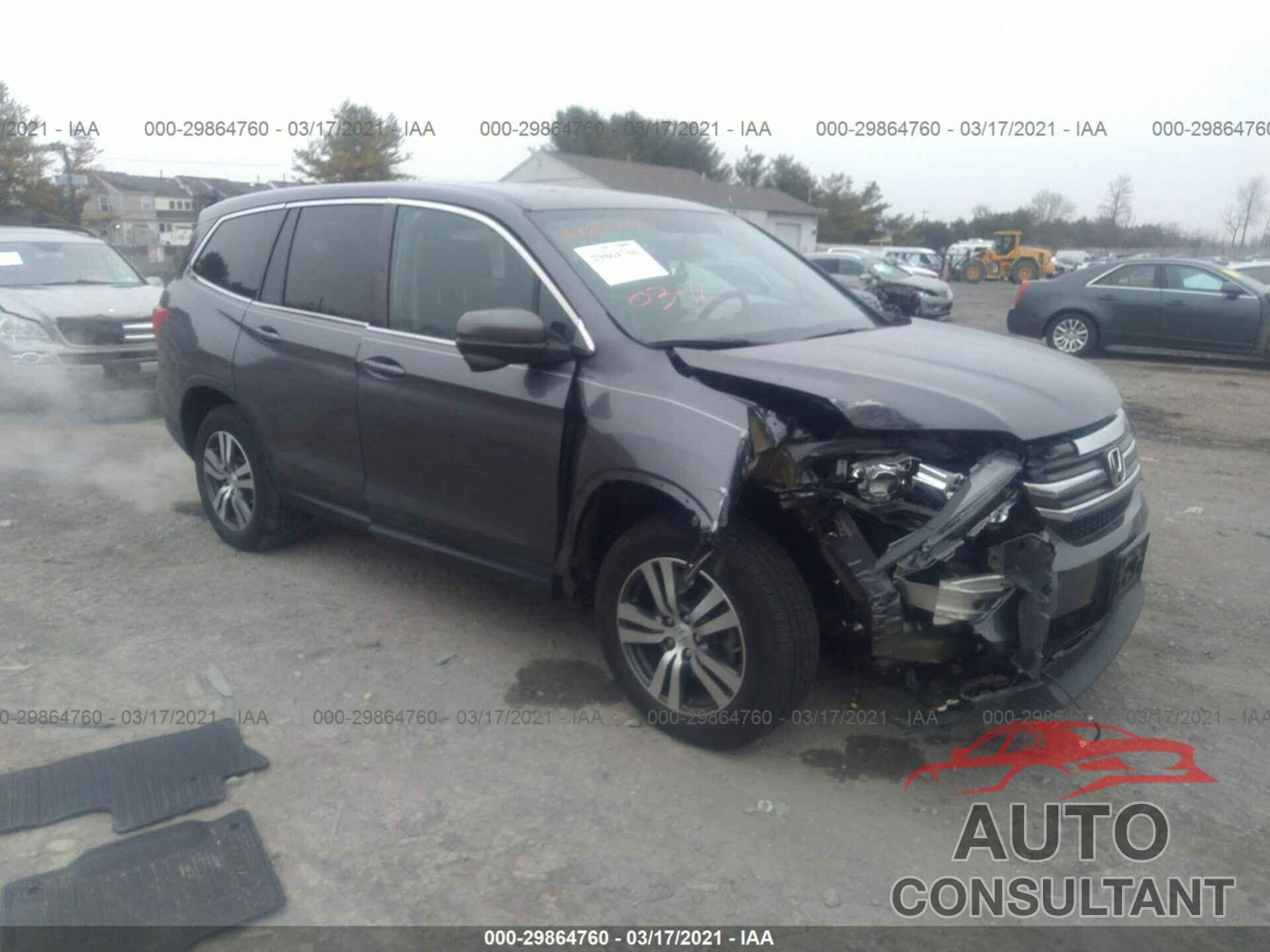 HONDA PILOT 2017 - 5FNYF6H52HB034832