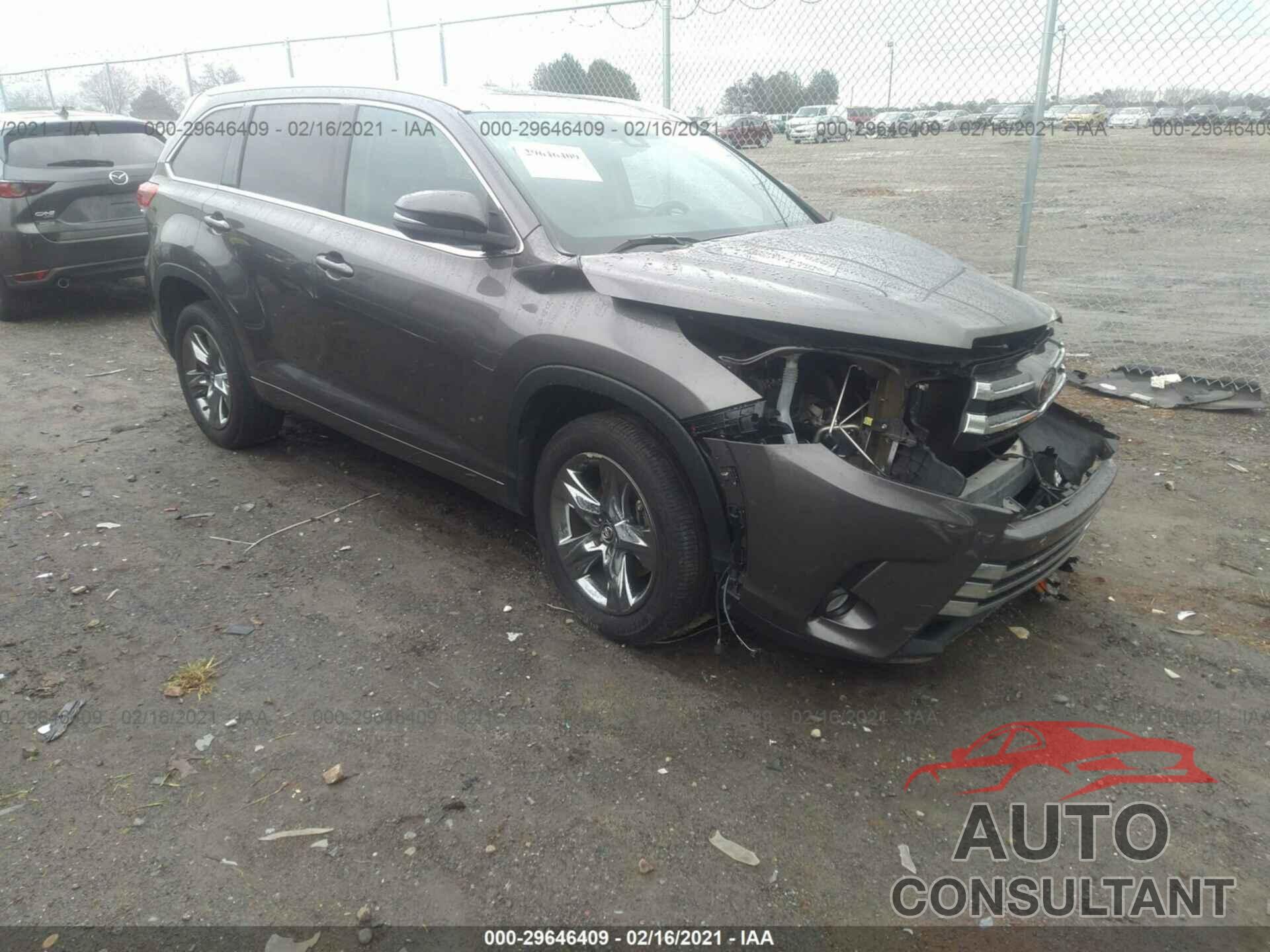 TOYOTA HIGHLANDER 2017 - 5TDYZRFH9HS195289