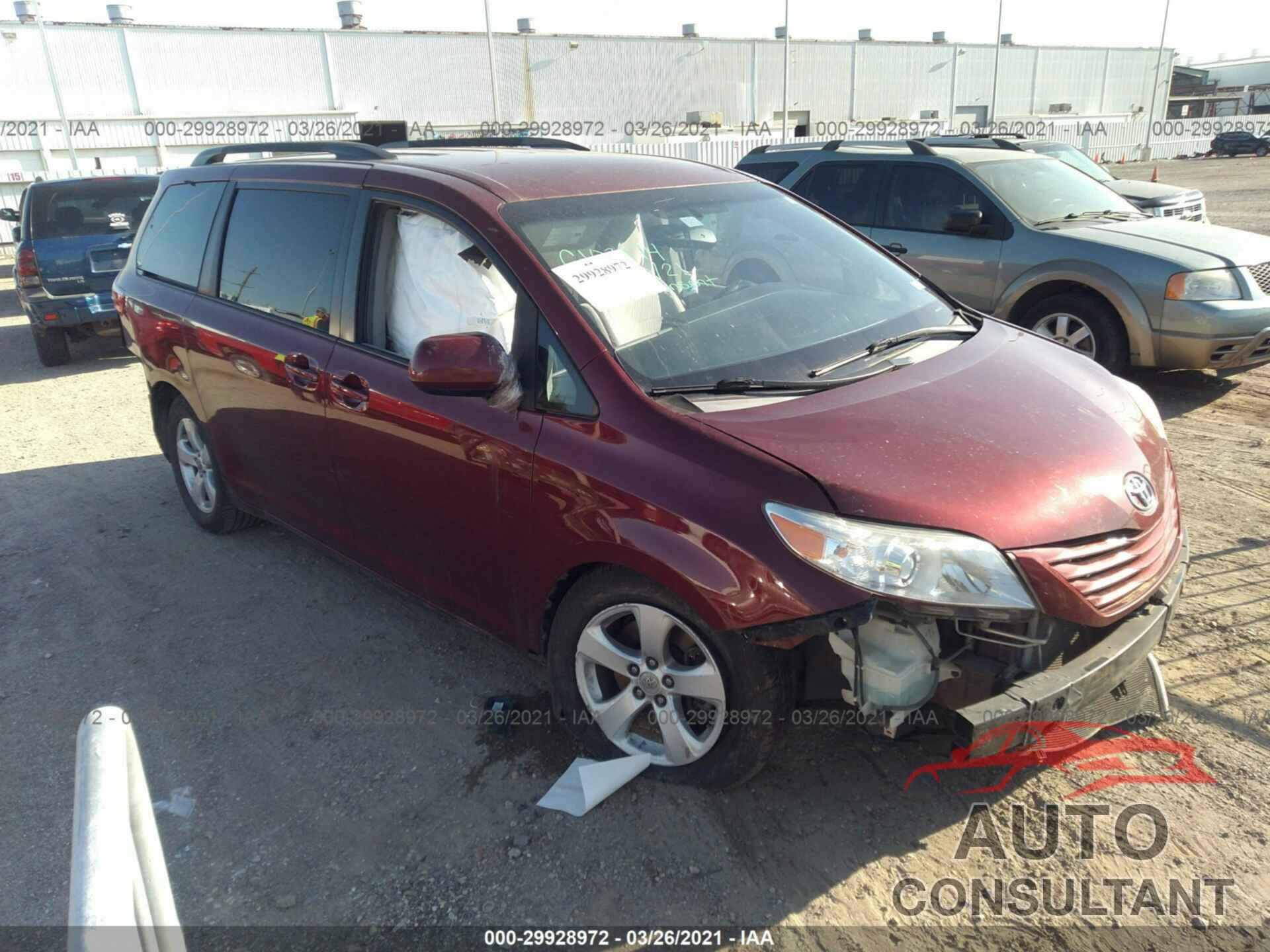 TOYOTA SIENNA 2016 - 5TDKK3DCXGS704349