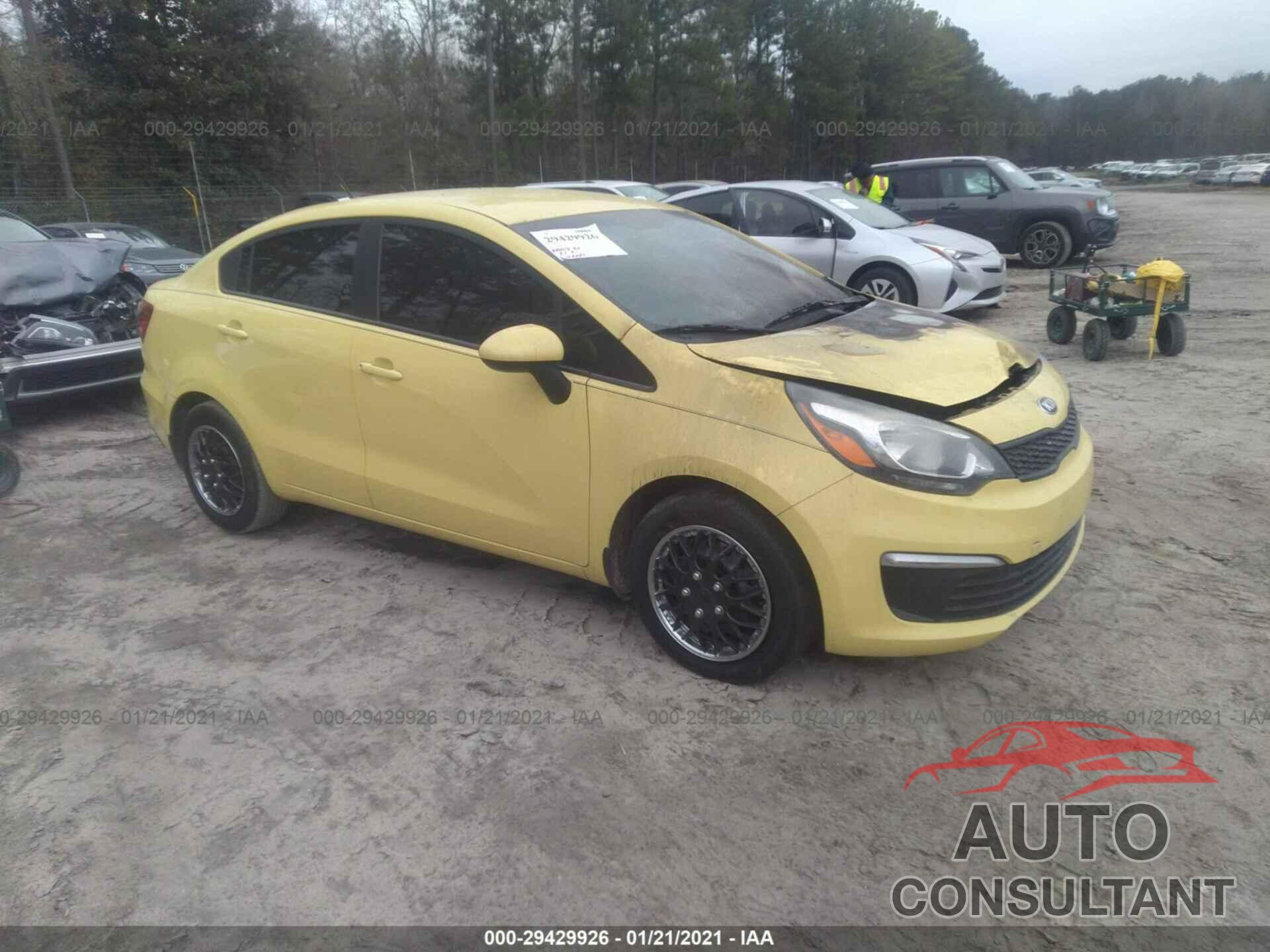 KIA RIO 2016 - KNADM4A37G6681929