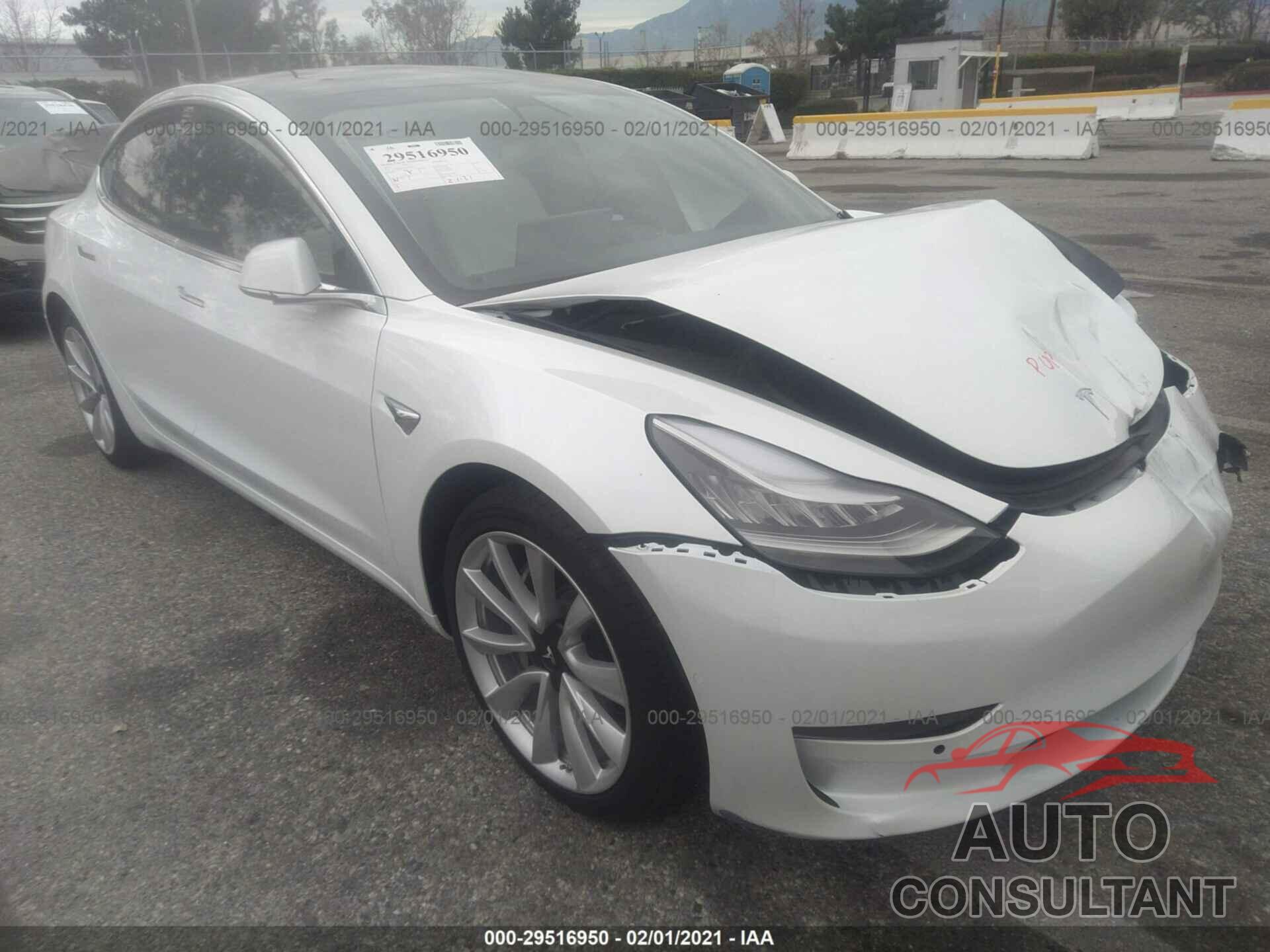 TESLA MODEL 3 2019 - 5YJ3E1EB5KF407007