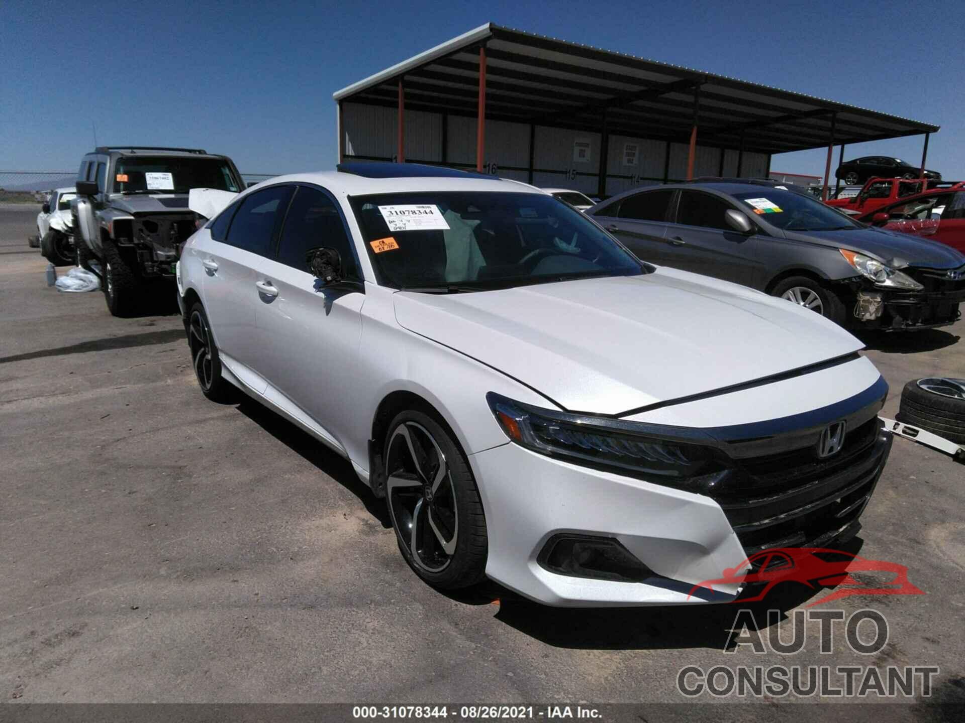 HONDA ACCORD SEDAN 2021 - 1HGCV2F32MA014267