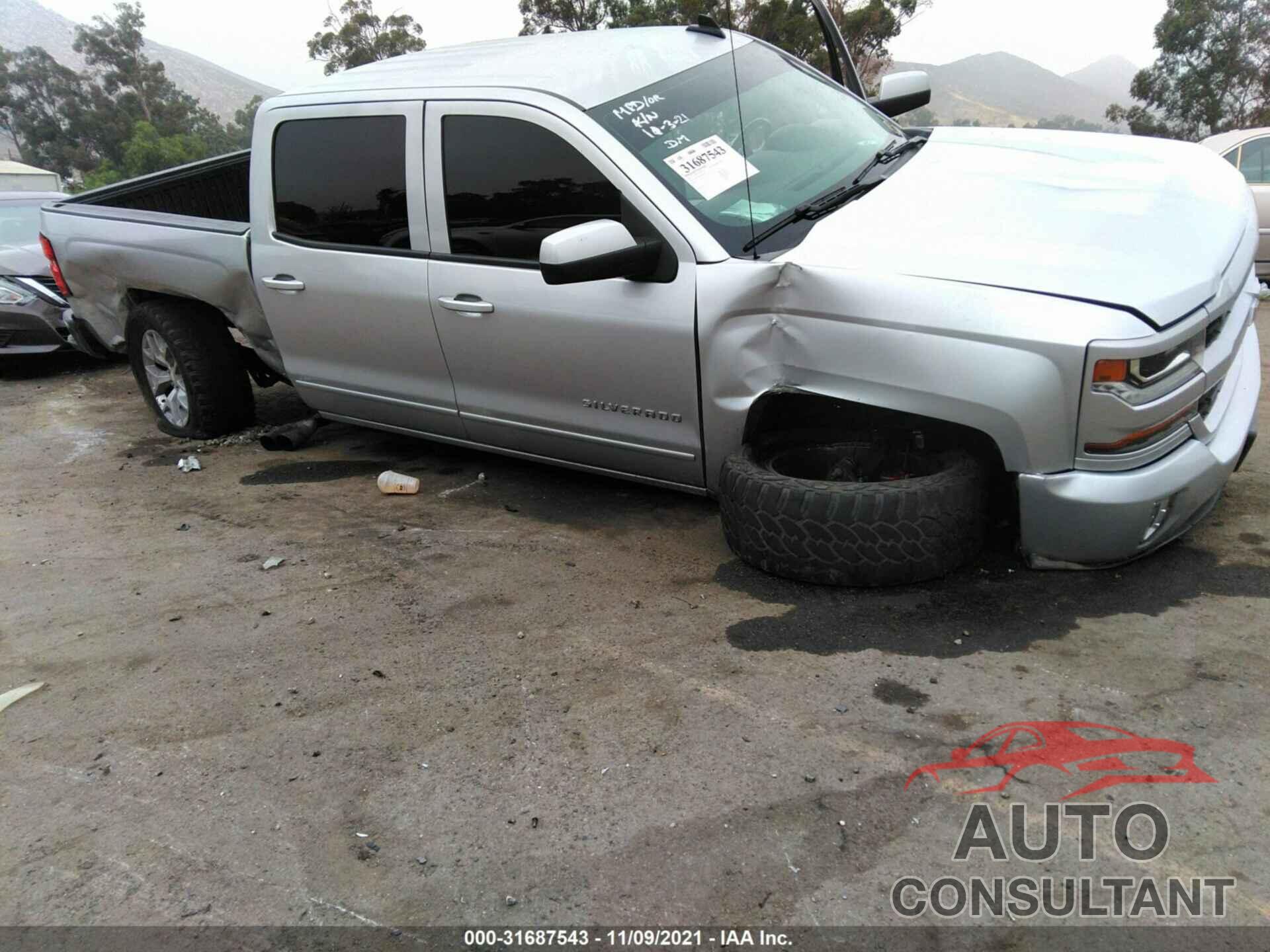 CHEVROLET SILVERADO 1500 2017 - 3GCPCREC1HG435548