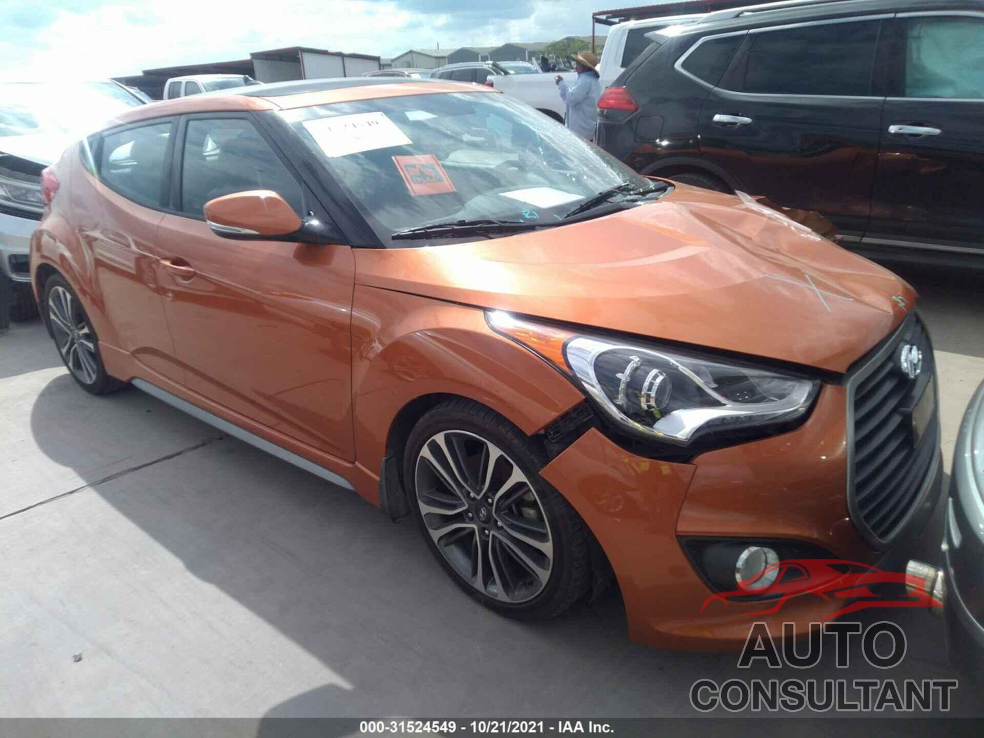 HYUNDAI VELOSTER 2016 - KMHTC6AE8GU303057