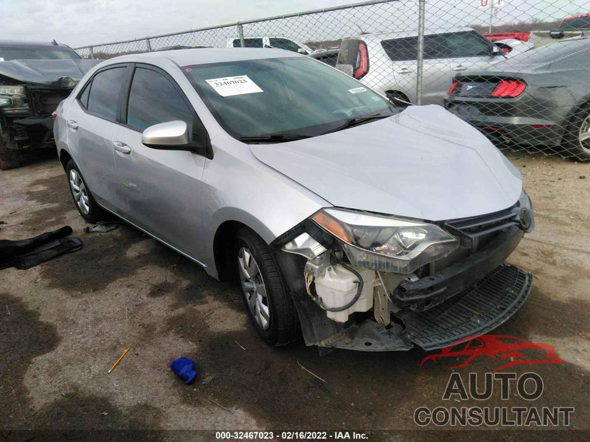 TOYOTA COROLLA 2016 - 5YFBURHE2GP438763