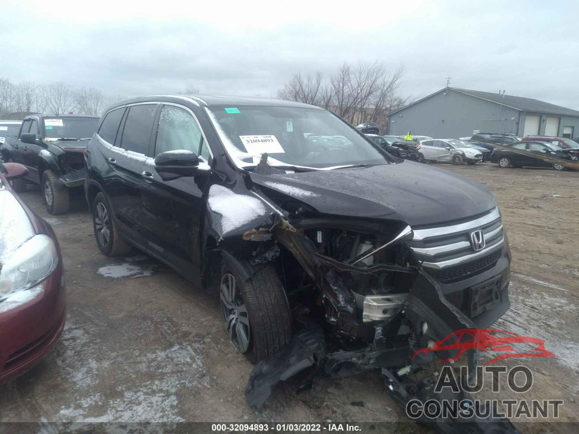 HONDA PILOT 2017 - 5FNYF6H76HB075207