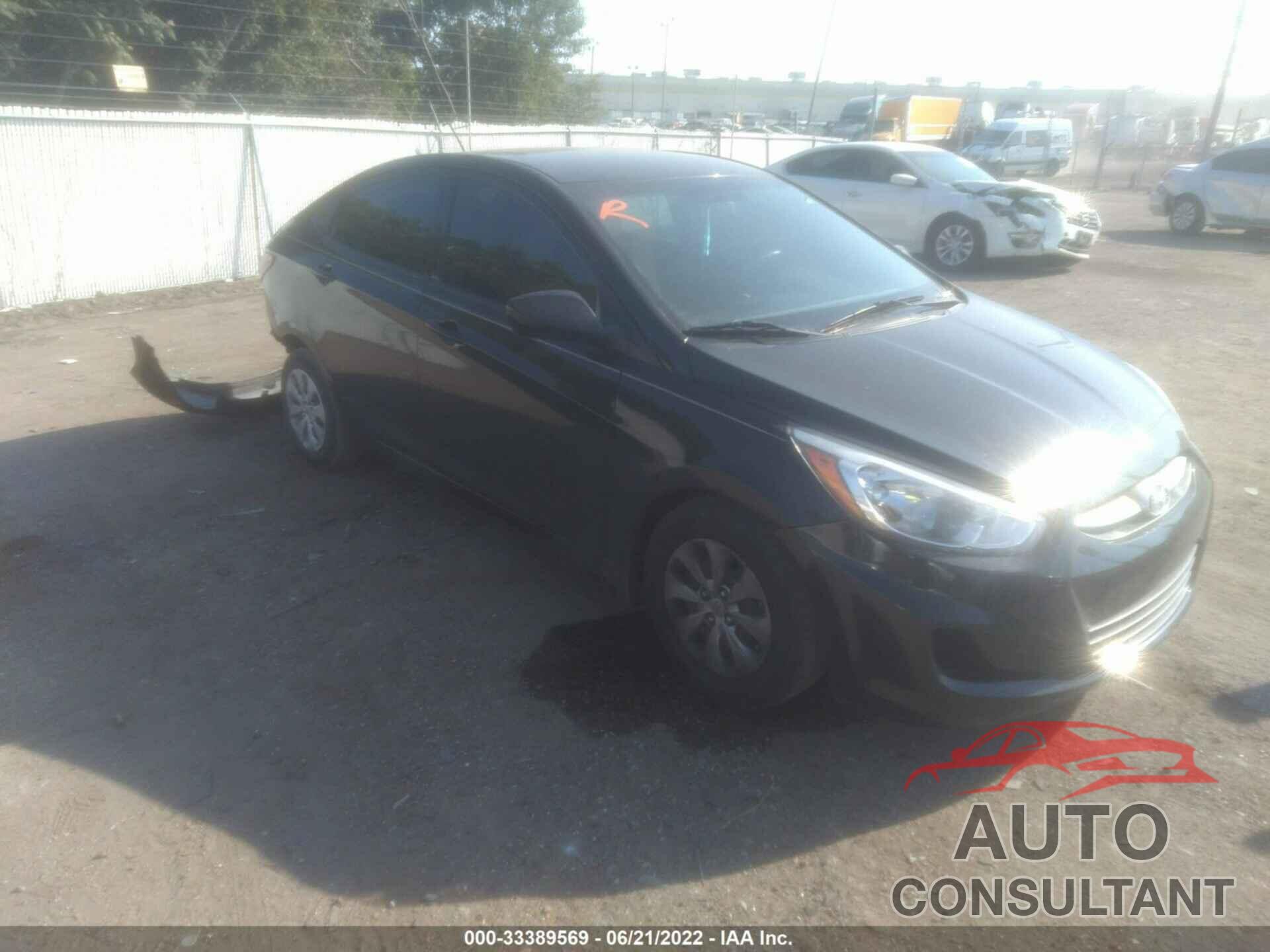 HYUNDAI ACCENT 2017 - KMHCT4AE7HU352188