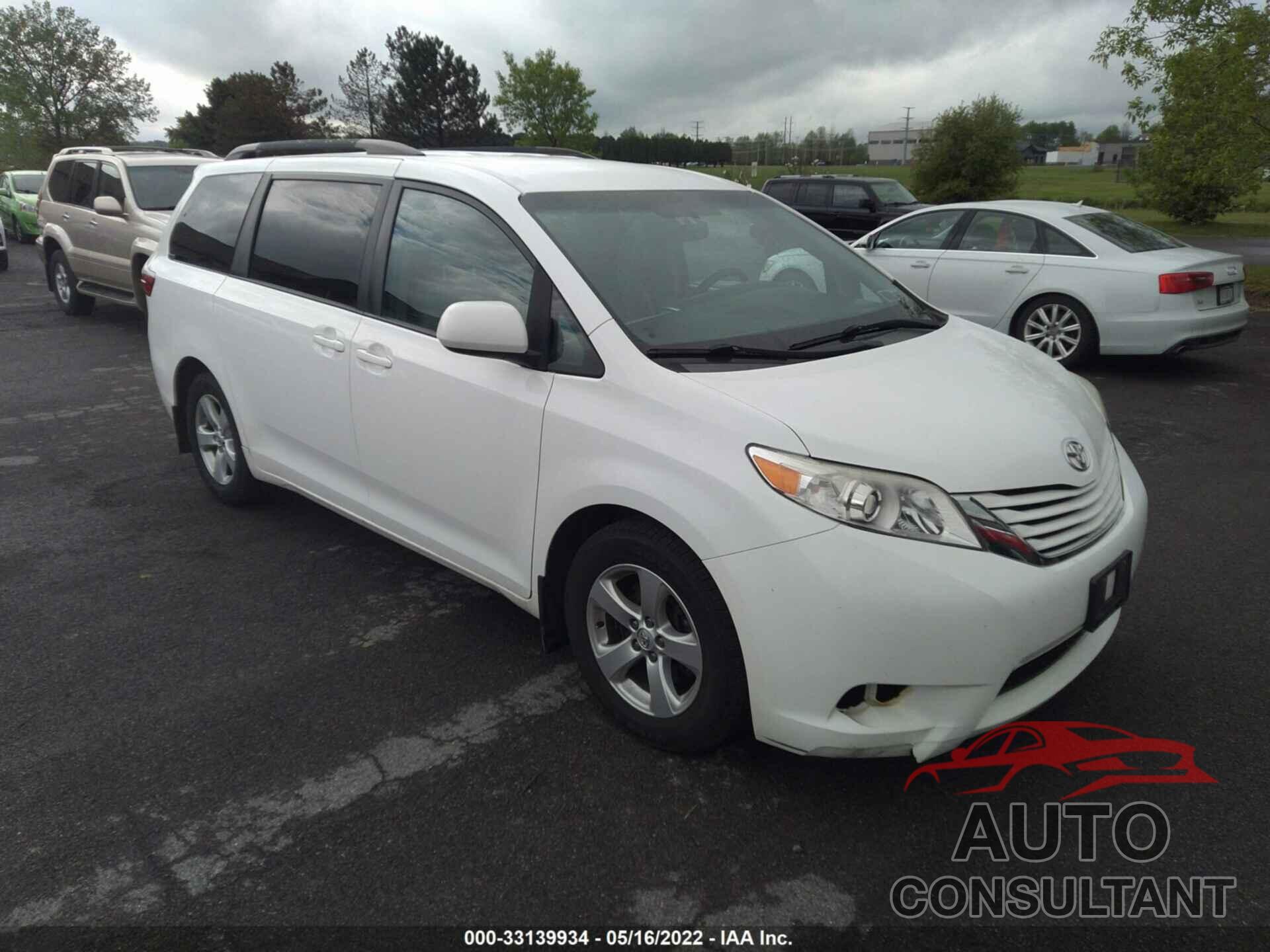 TOYOTA SIENNA 2016 - 5TDKK3DC1GS714705