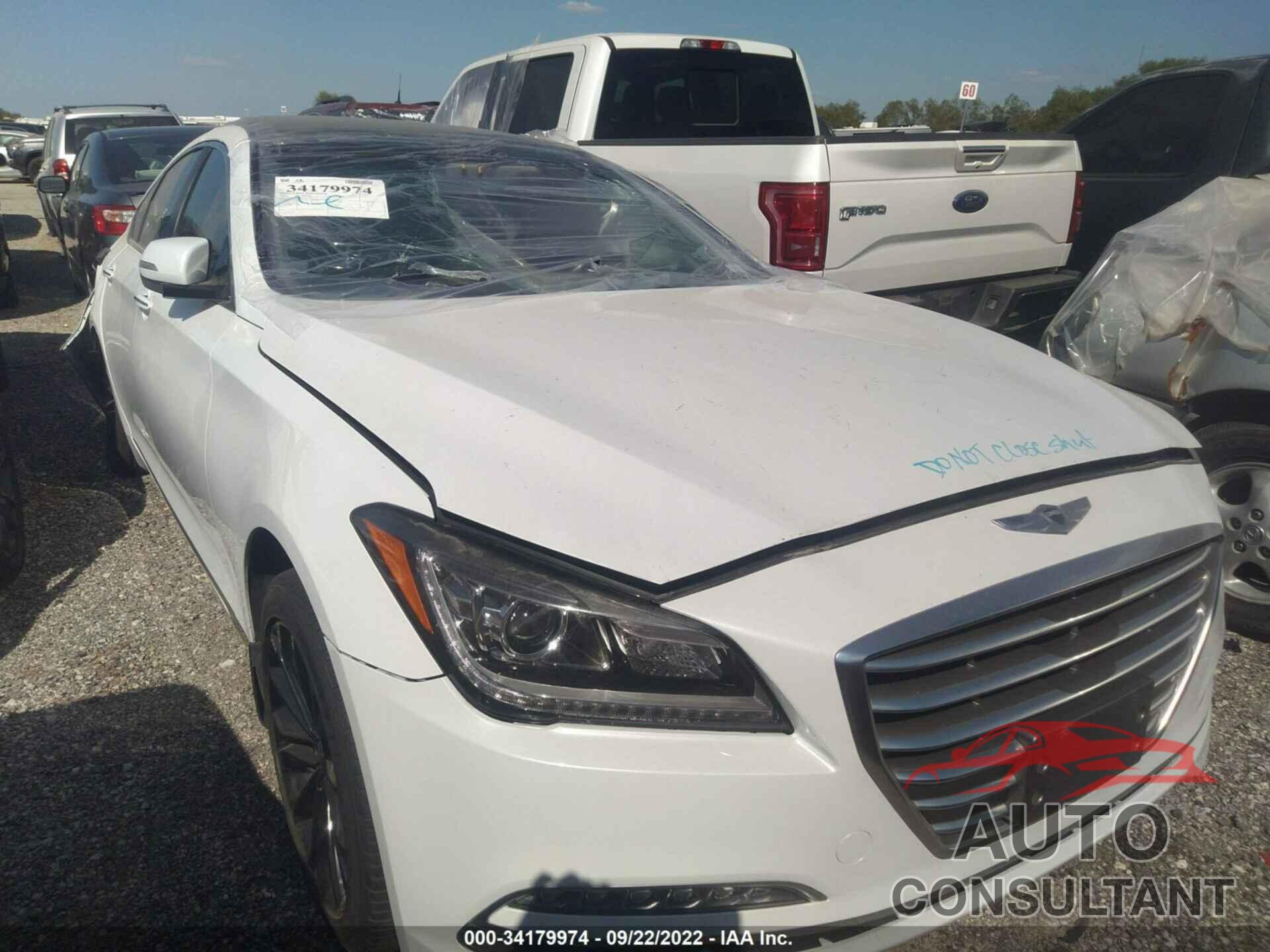 HYUNDAI GENESIS 2016 - KMHGN4JE9GU121562