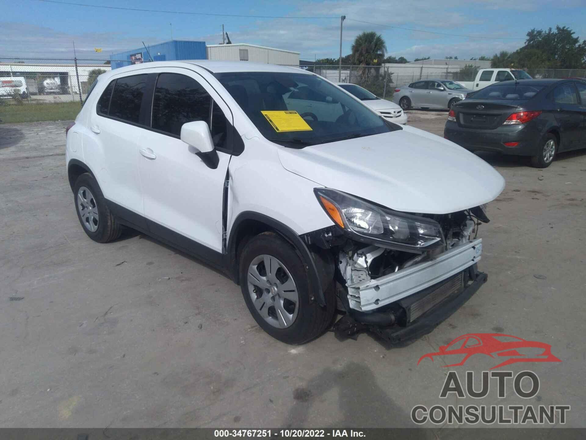 CHEVROLET TRAX 2018 - 3GNCJKSB5JL329843