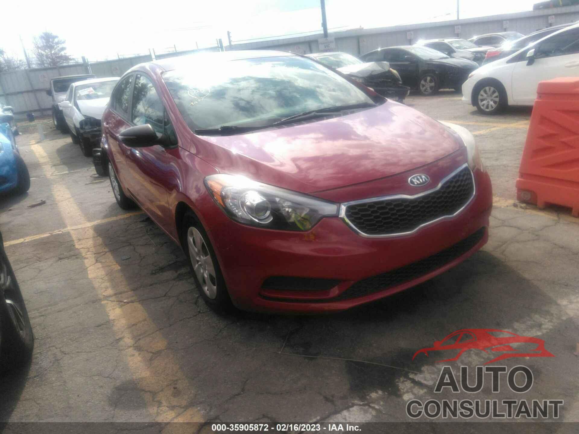 KIA FORTE 2016 - KNAFX4A65G5518549