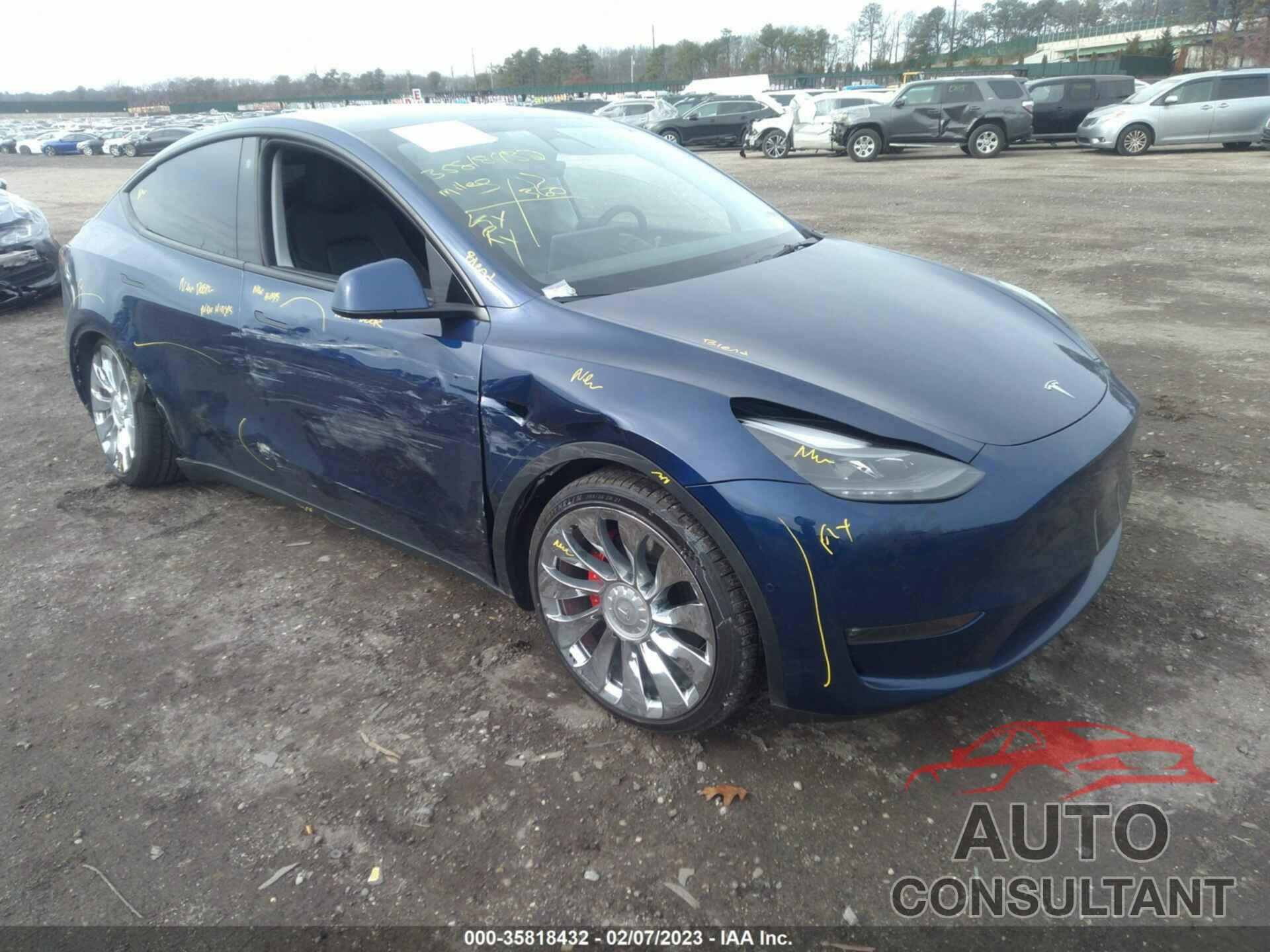 TESLA MODEL Y 2022 - 7SAYGDEF6NF522033