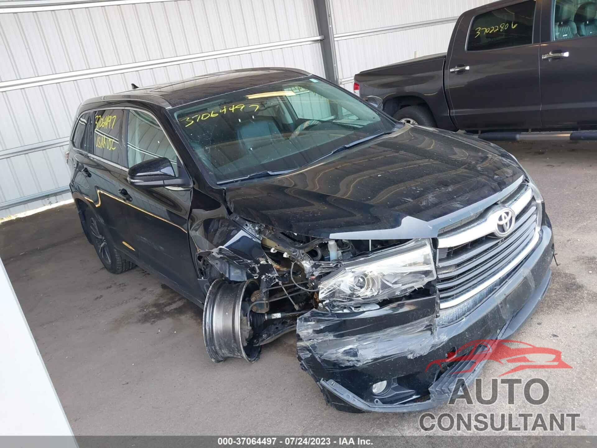 TOYOTA HIGHLANDER 2016 - 5TDJKRFH0GS304341